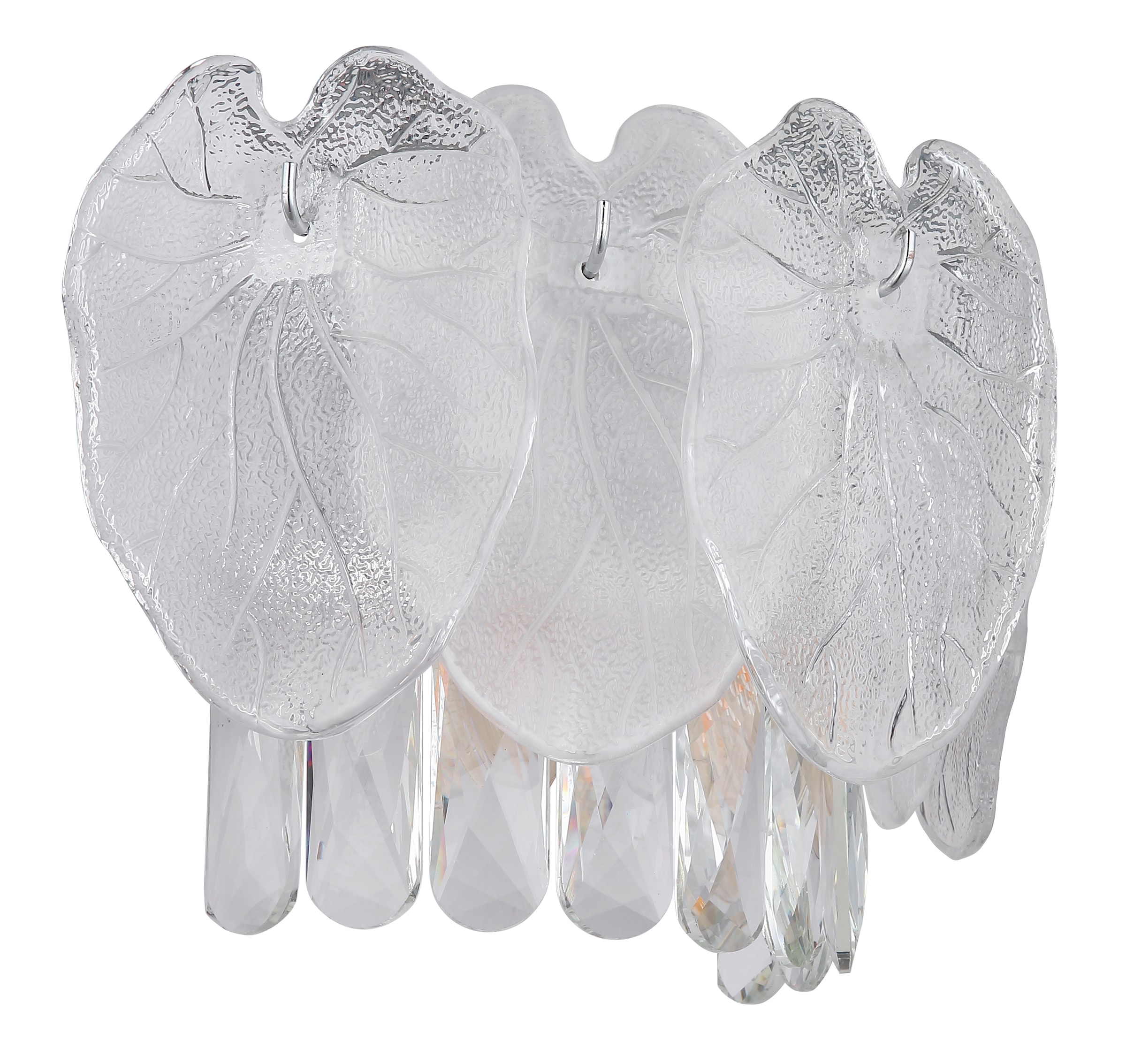 GLOBO LIGHTING Wandleuchte »BENJAMIN«, Leuchtmittel E14 | ohne Leuchtmittel, Wandlampe/Metall/Kristalle/klar/elegant/Wohnzimmer/Flur