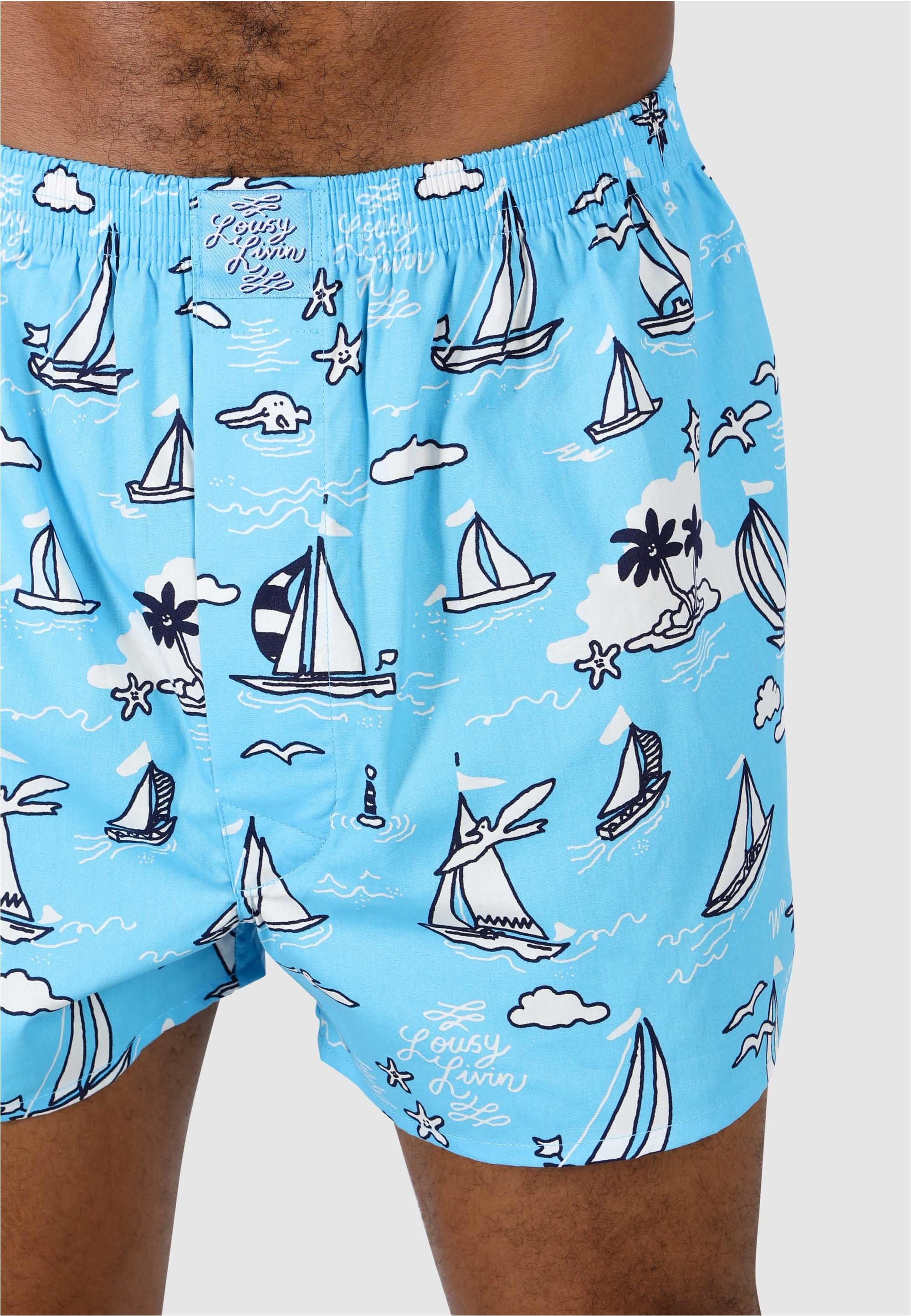 Lousy Livin Boxershorts »Boats & Ducks« 2 Stk. mit lässigen Allover-Prints