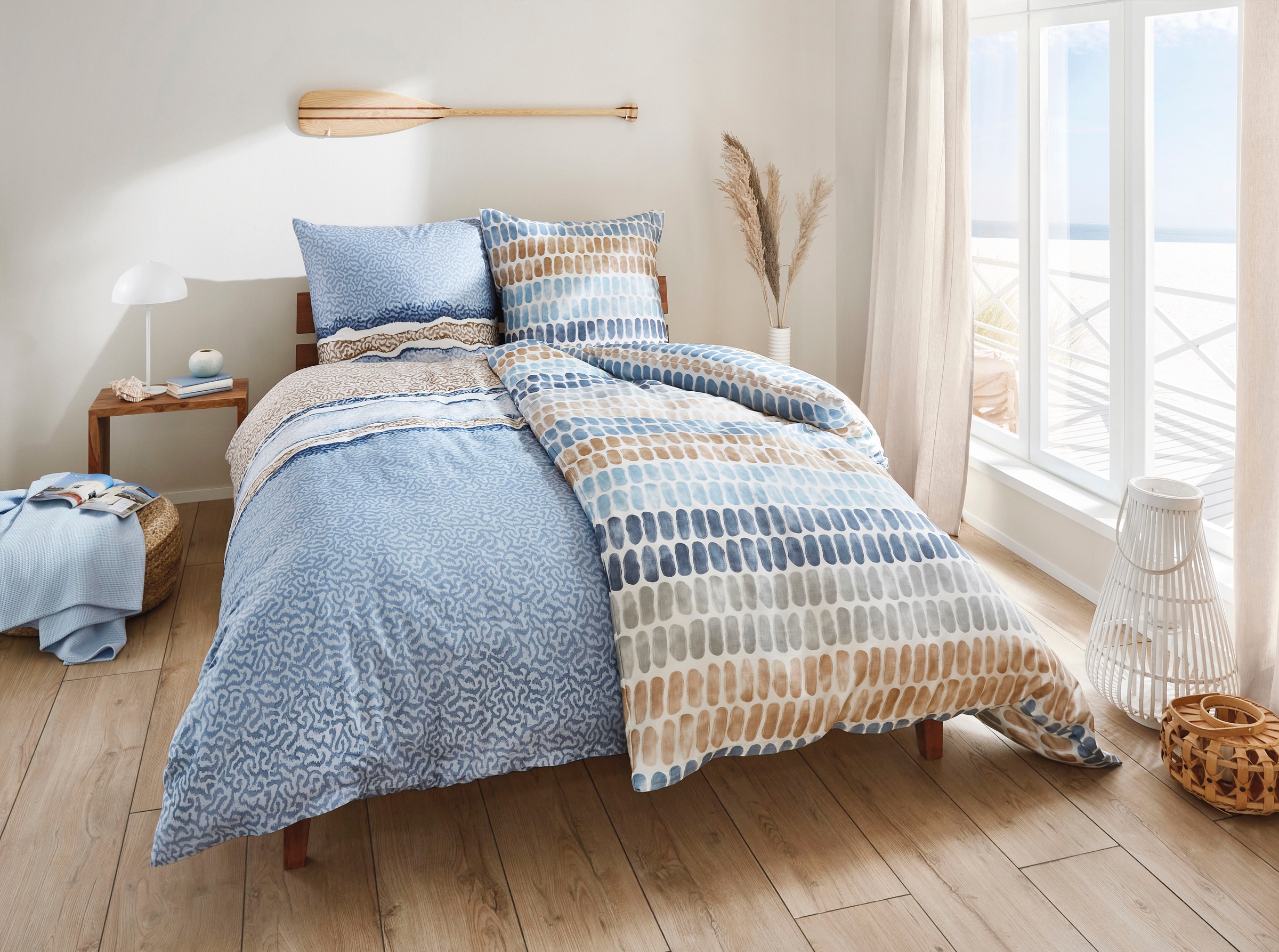 Kleine Wolke Bettwäsche "Solid" 2 Stk. tlg. mit Streifen günstig online kaufen
