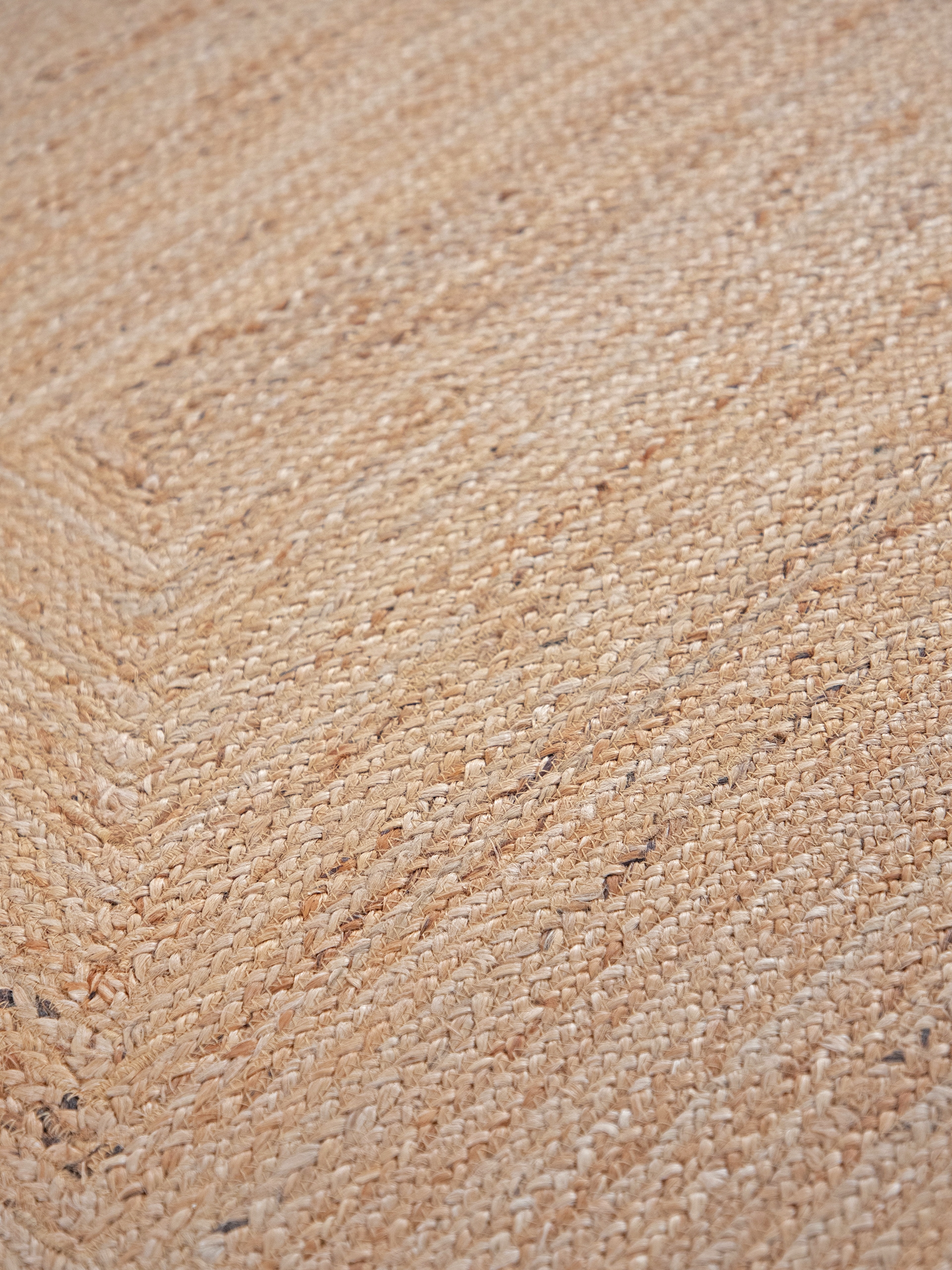 carpetfine Teppich »Nele Juteteppich Naturfaser«, rund, 6 mm Höhe, geflochtener Wendeteppich aus 100%Jute, in rund und oval, viele Größen