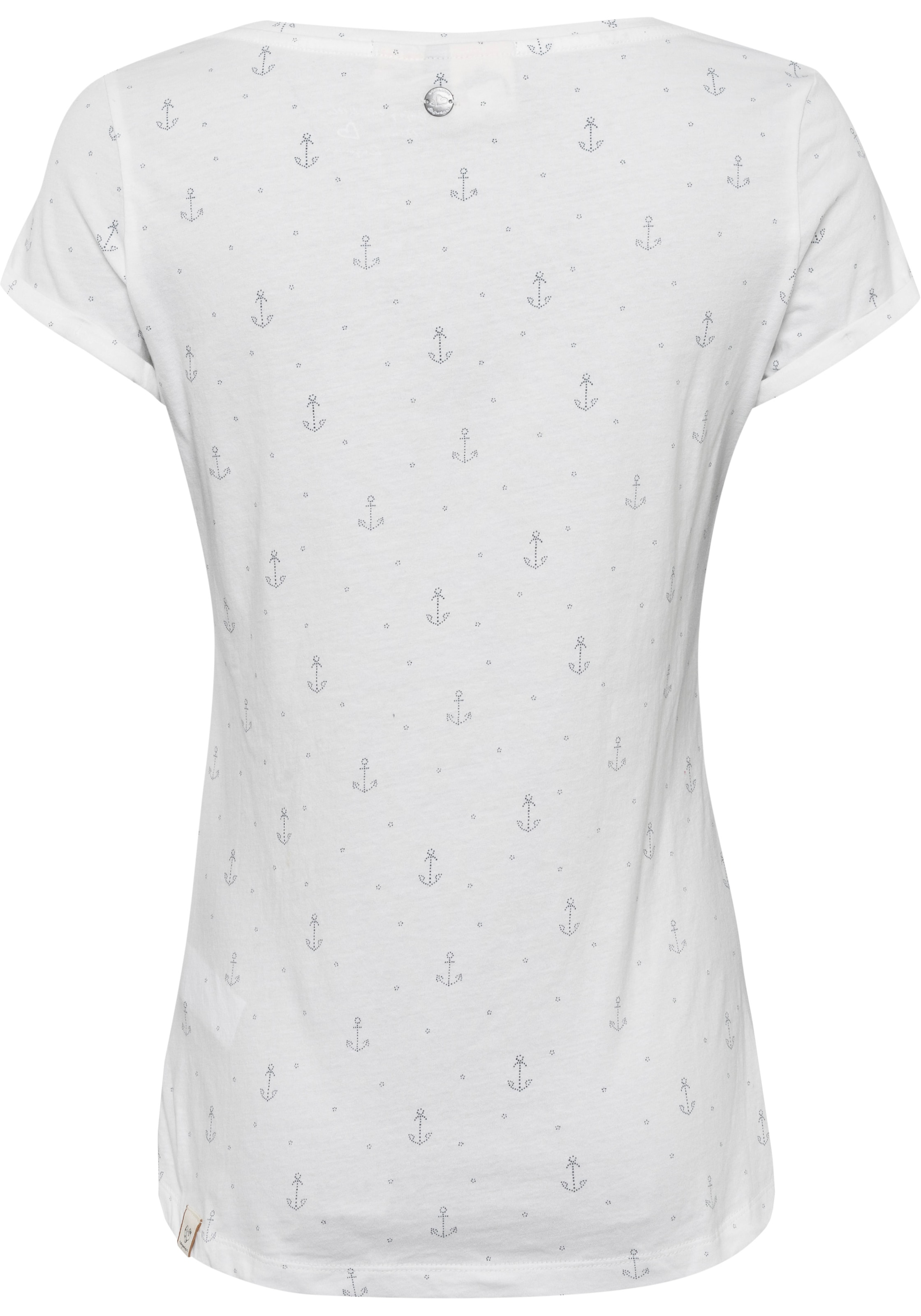 Ragwear T-Shirt »FLORAH A ORGANIC O« mit maritimen Anker-Print
