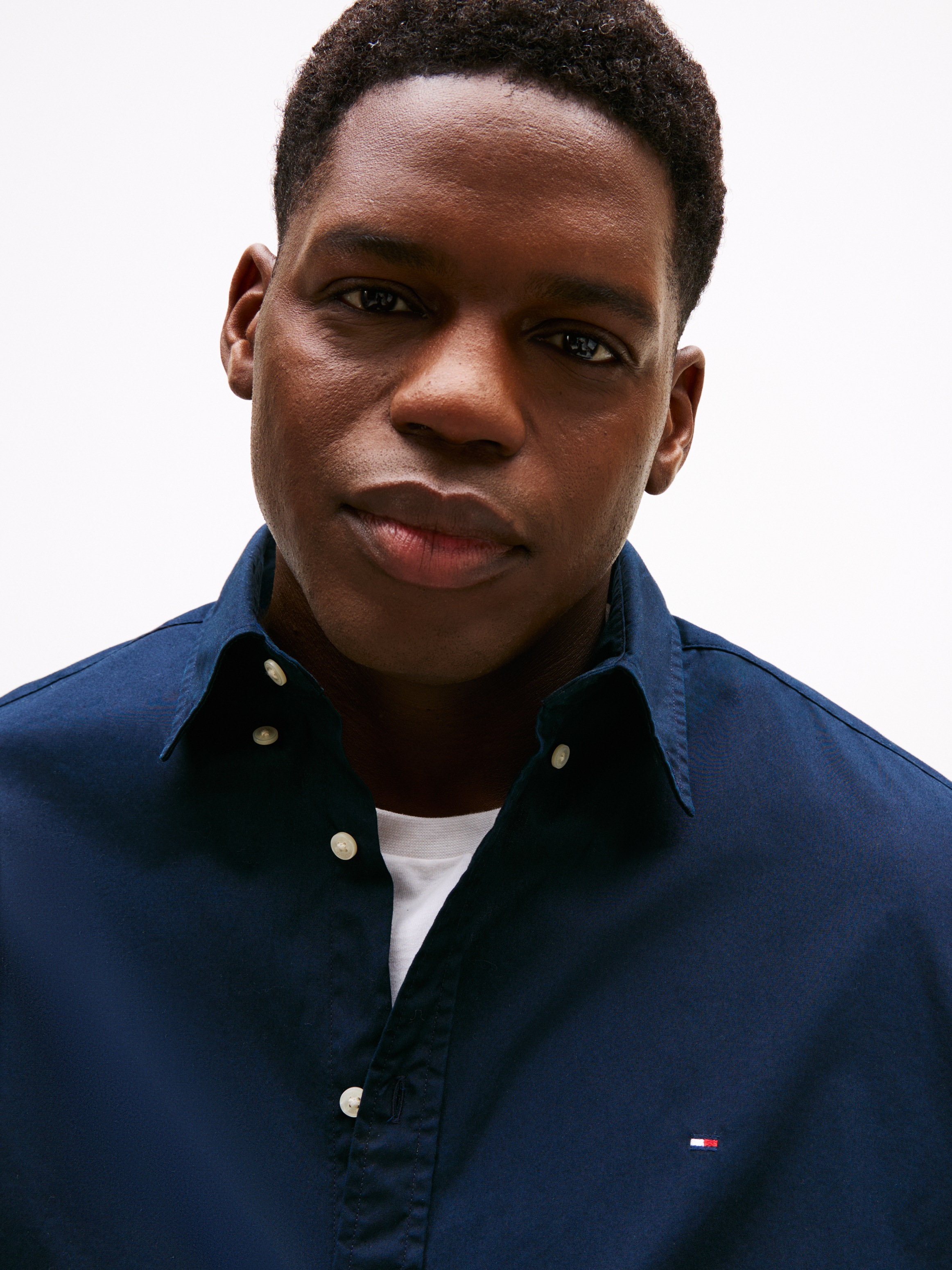 Thumbnail - Tommy Hilfiger Big & Tall Langarmhemd "BT-FLEX POPLIN SOLID" Große Größen, regular fit