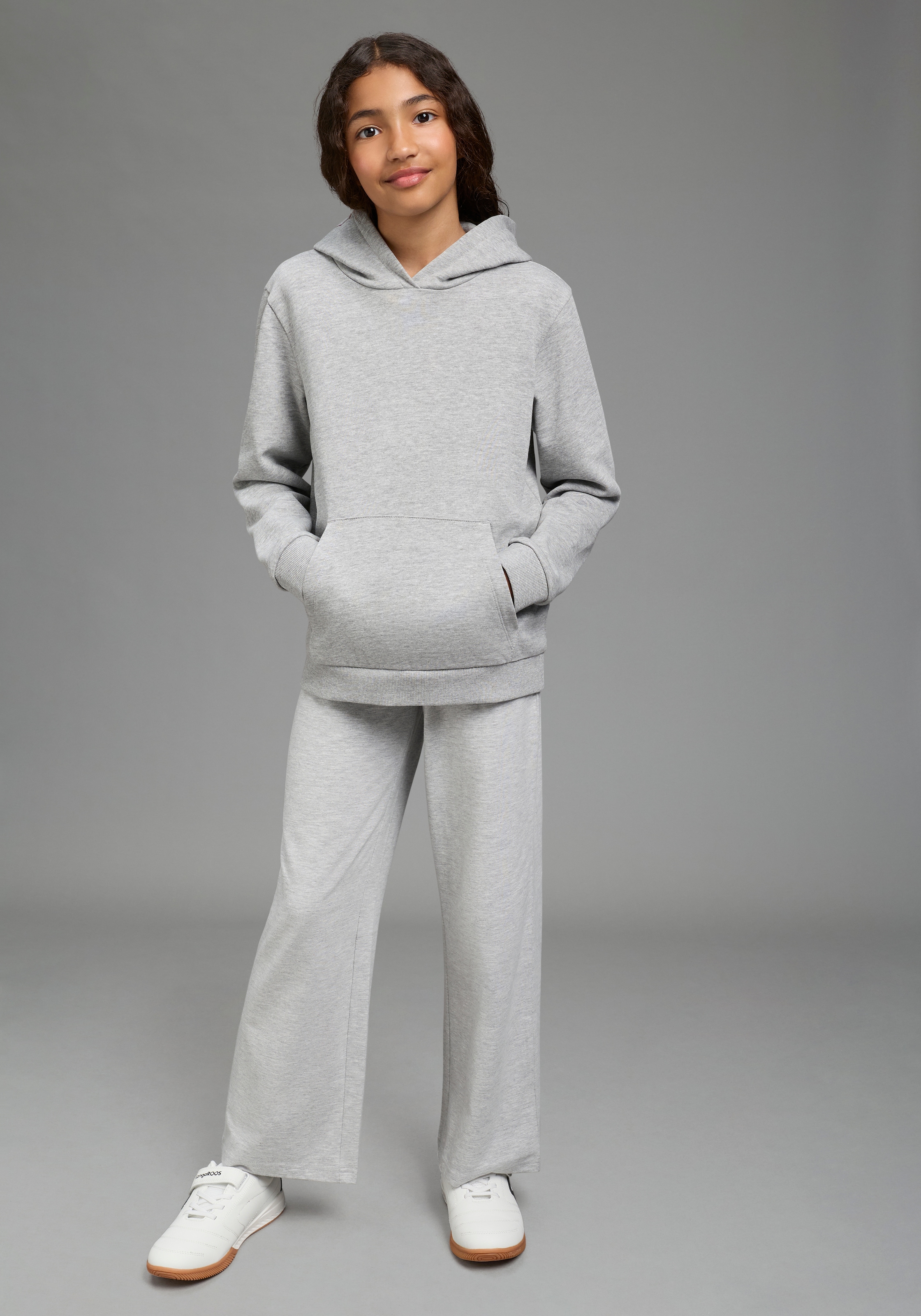 KIDSWORLD Kapuzensweatshirt », Hoodie mit Print auf der Kapuze«, Langarm,  weite Passform,  stylischer Druck,  Basic-Stil
