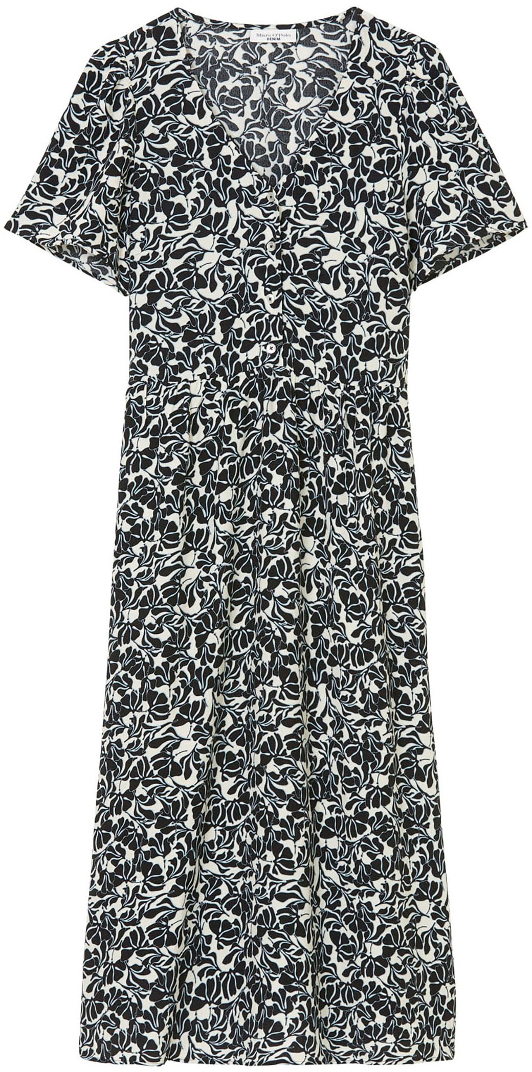 Marc OPolo DENIM Midikleid mit elastischer Taille, aus fließendem Viskose-C günstig online kaufen