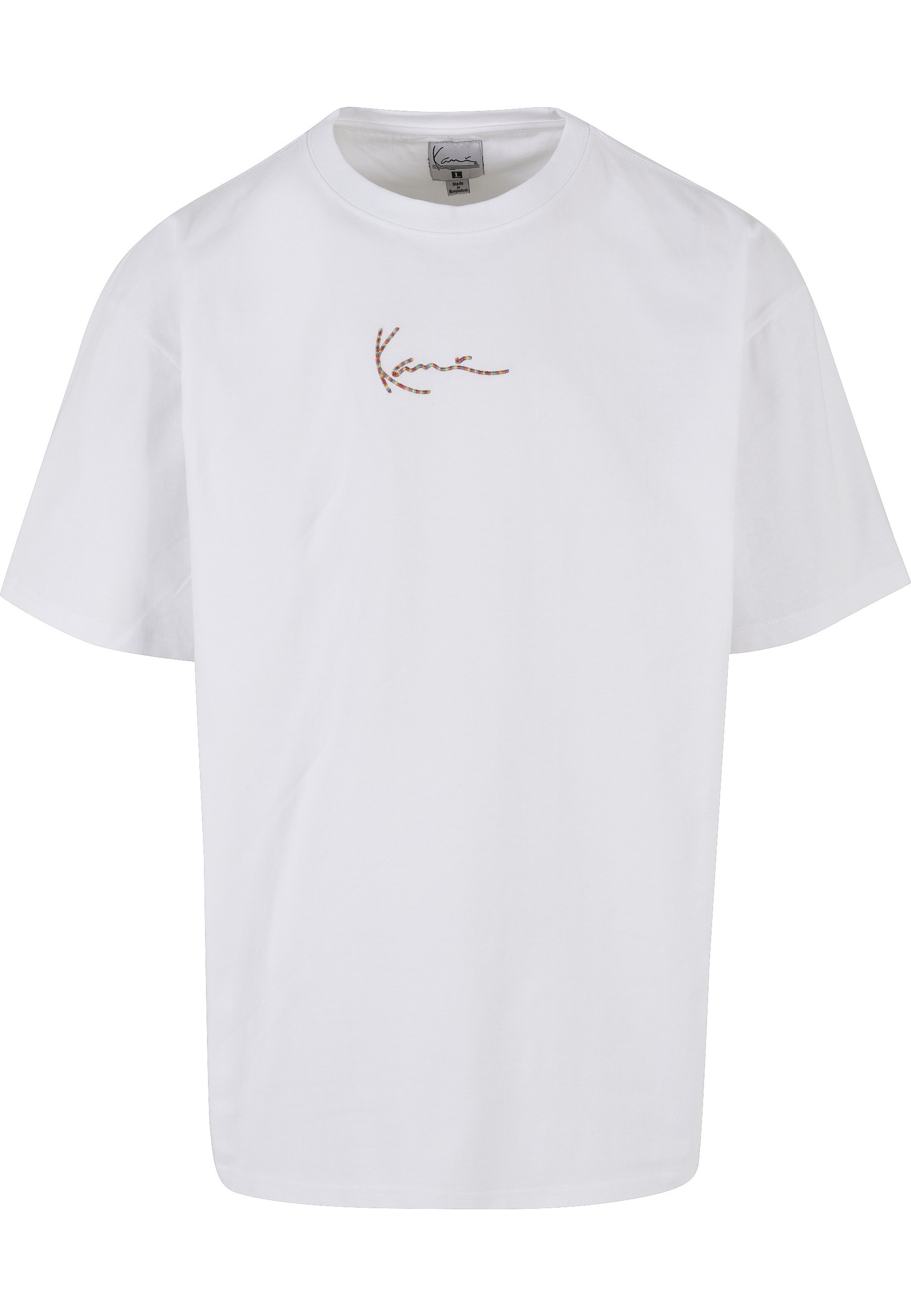 Karl Kani T-Shirt "Karl Kani Herren Small Signature Multicolor Logo Tee white" 1