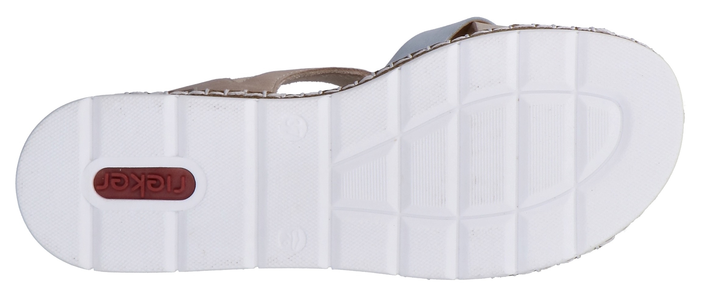 Thumbnail - Rieker Sandale Sommerschuh, Keilsandalette, Schlupfschuh mit Gummizug