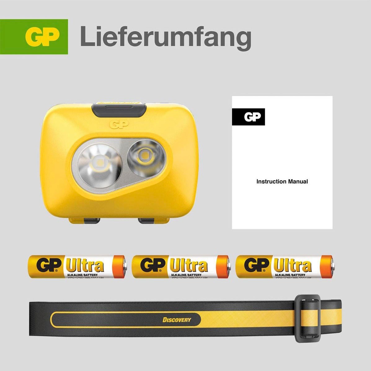 GP Batteries Stirnlampe »Discovery CH42«