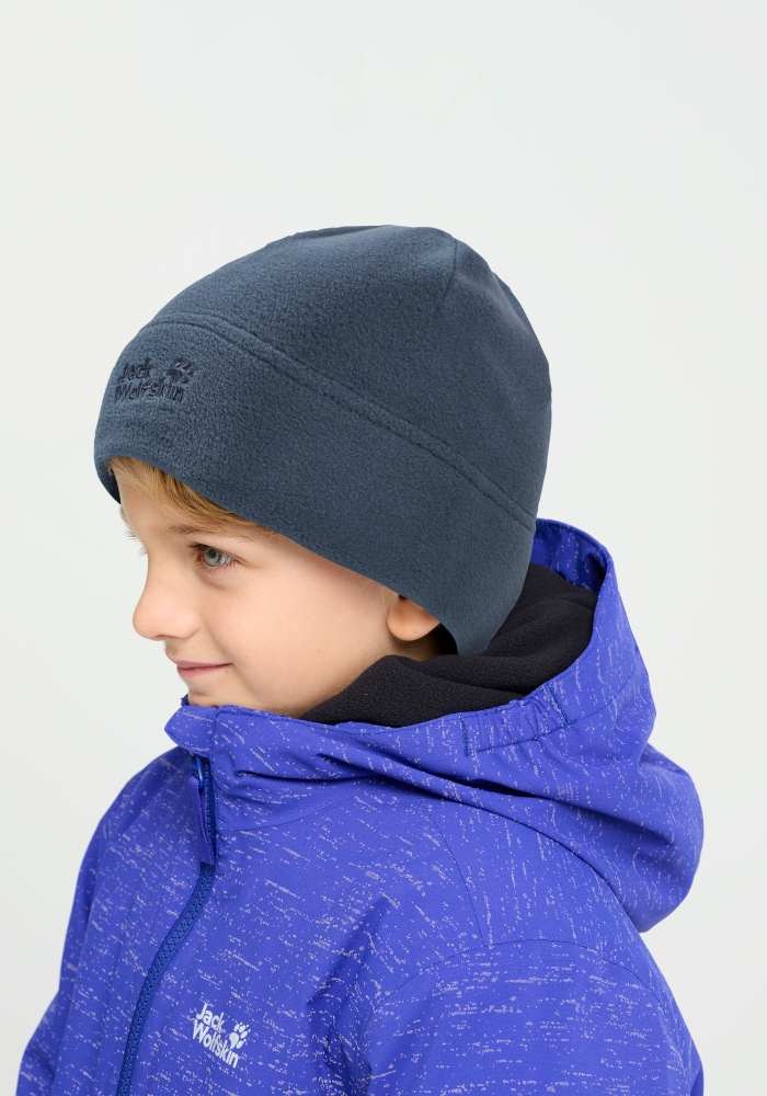 Jack Wolfskin Beanie »REAL STUFF BEANIE K« Kinder-Fleecebeanie, warm, schnelltrocknend