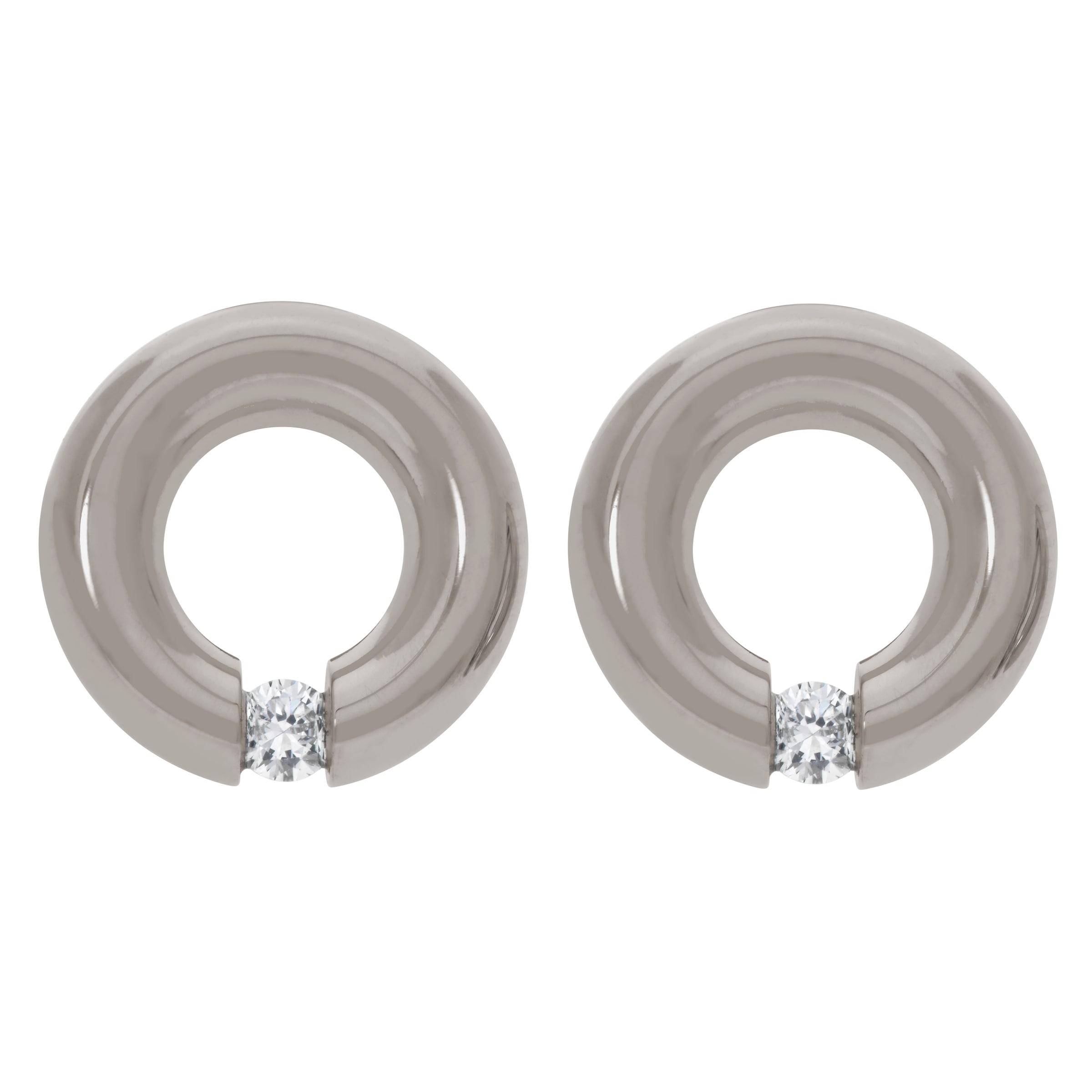 TITANIA Paar Ohrstecker »Titanohrstecker« mit Lab Grown Diamonds