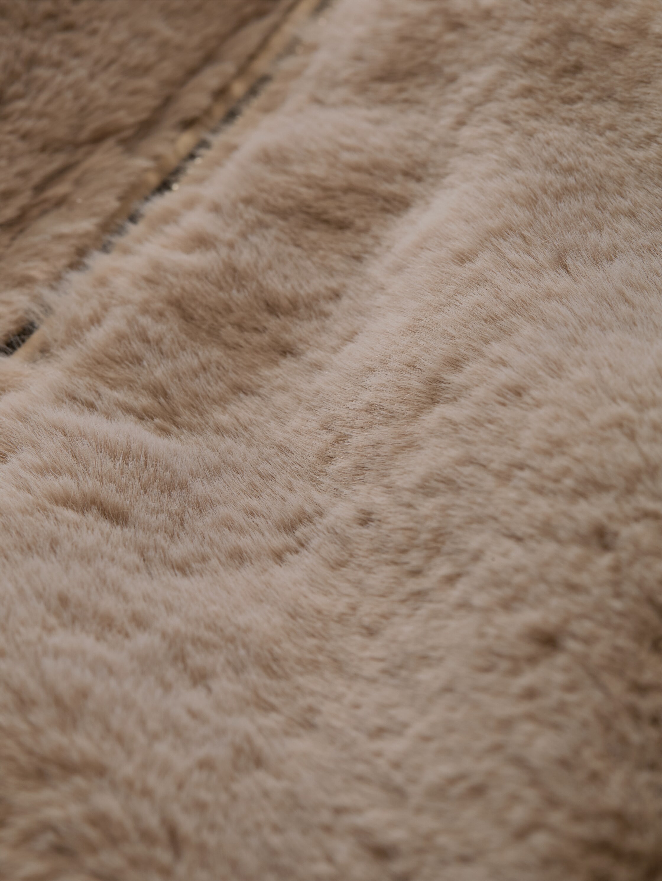 TOM TAILOR Wendejacke »Regular« mit Kapuze beidseitig tragbar / Fleece mit Kapuze / Winterjacke