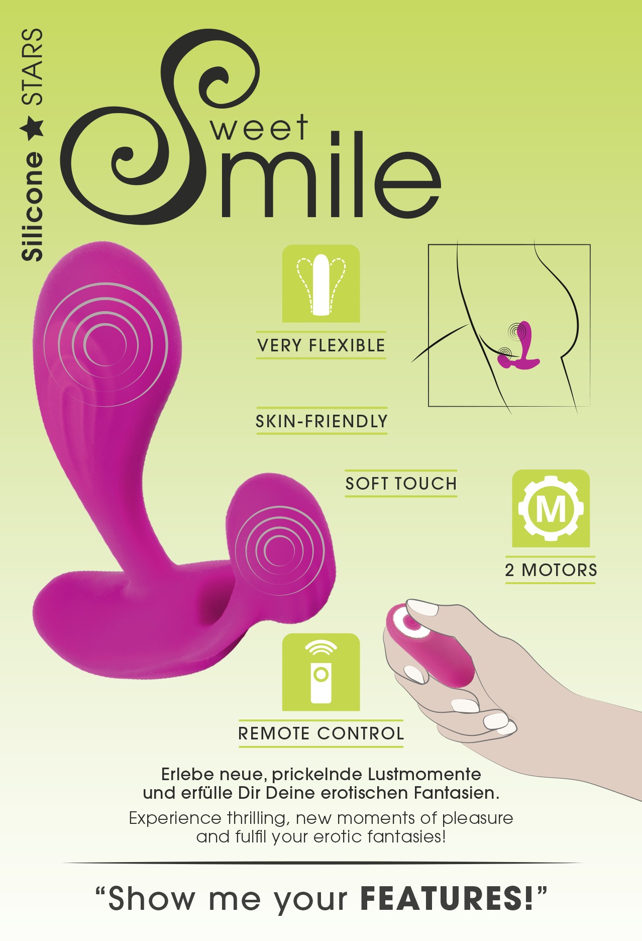 Sweet Smile Vibrator »Vibrator RC C- & G-Spot Vibrator«