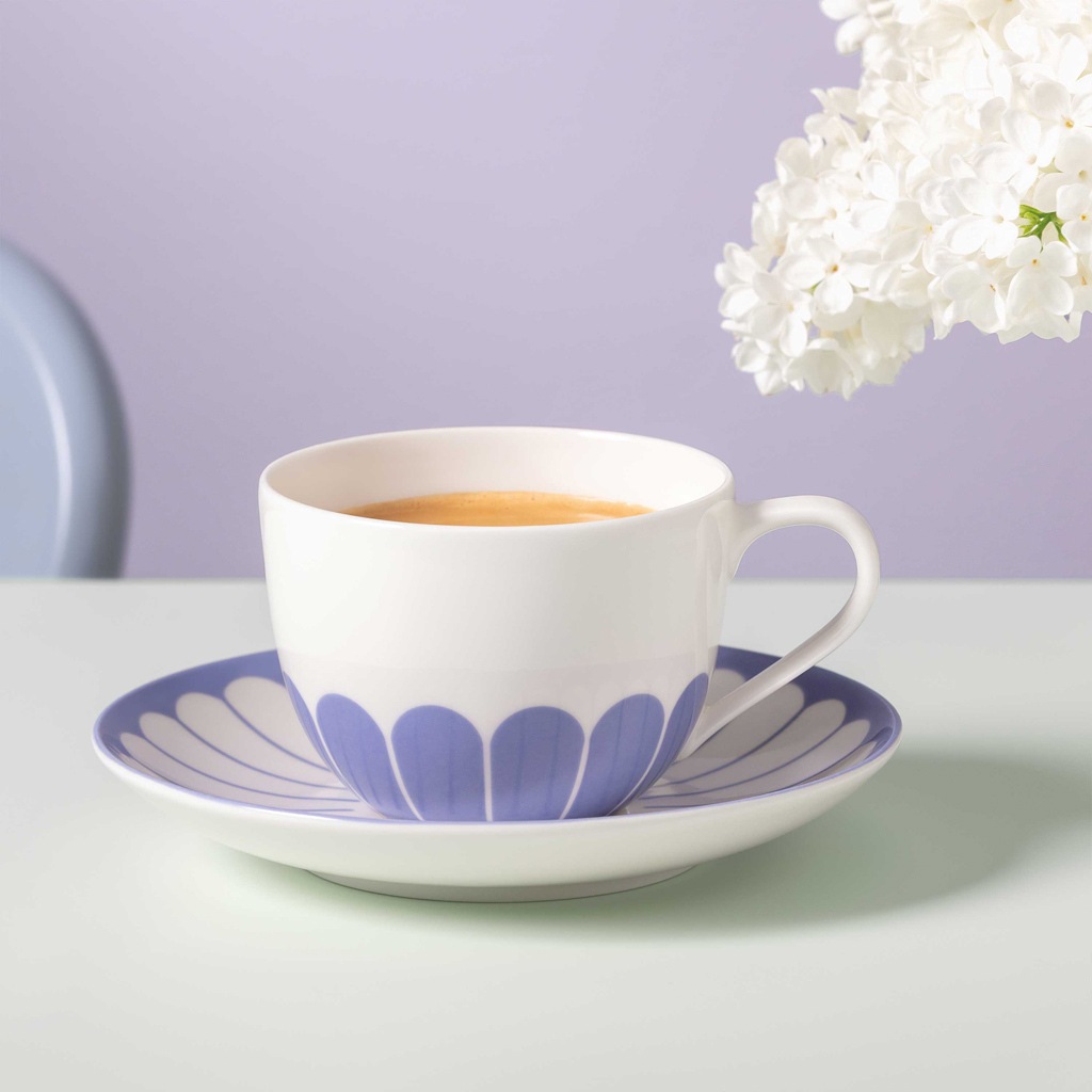 Villeroy & Boch Tasse "Kaffeetassen mit Untertassen Fleur Couleur 160 ml 6e günstig online kaufen