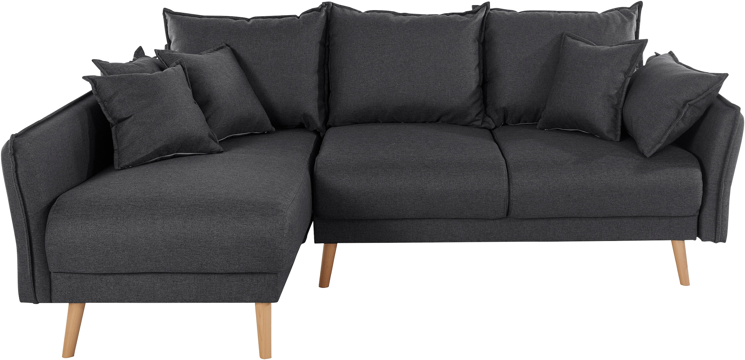 Home affaire Ecksofa »Granbo L-Form«, incl. Bettfunktion und Bettkasten, Federkern-Polsterung, Seitentasche