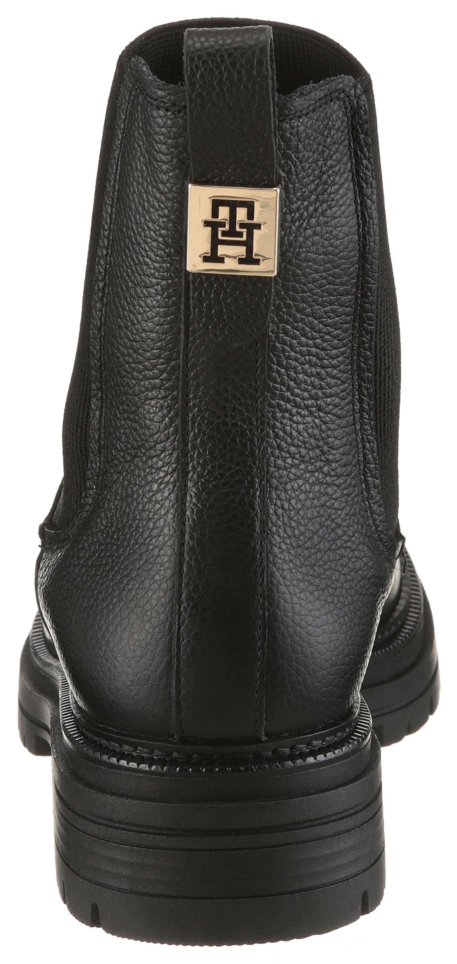 Tommy Hilfiger Winterboots »TH PLAQUE PEBBLE CHELSEA WARM«  , Chelseaboots, Schlupfboots, Stiefelette mit praktischer Anziehlasche