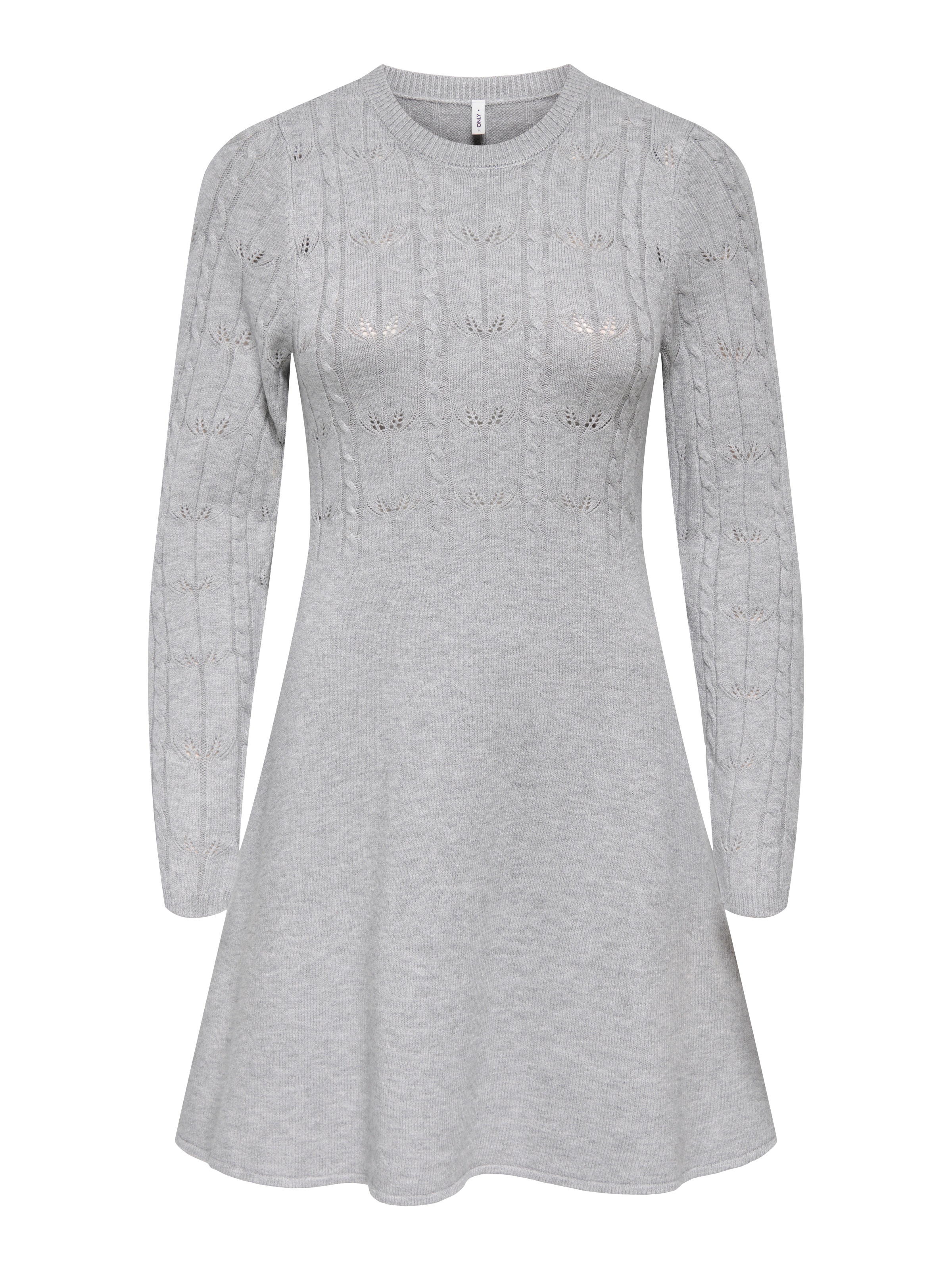 ONLY Strickkleid "ONLKATIA LIFE LS O-NECK CABL DRES EX KNT" Viskosemischung günstig online kaufen