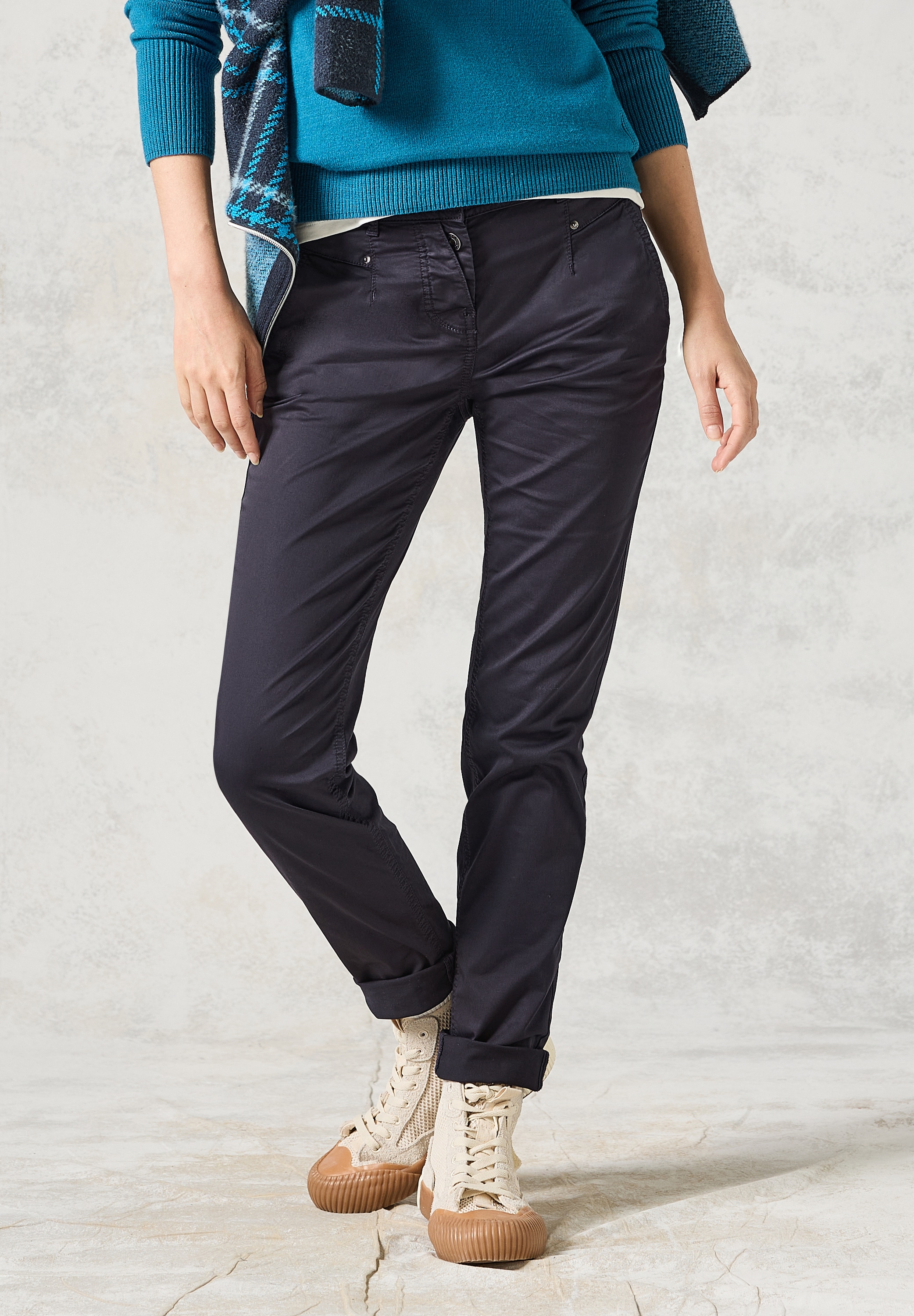 Cecil Boyfriend-Hose  4-Pocket Style