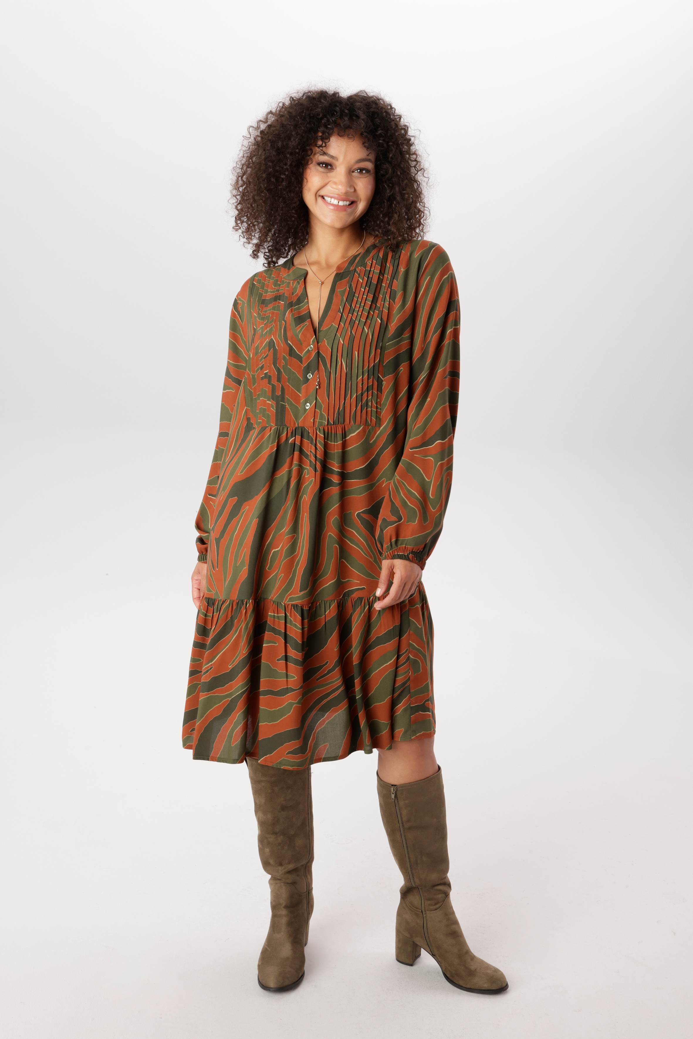 Aniston PLUS Tunikakleid in trendigem Animalprint - NEUE KOLLEKTION