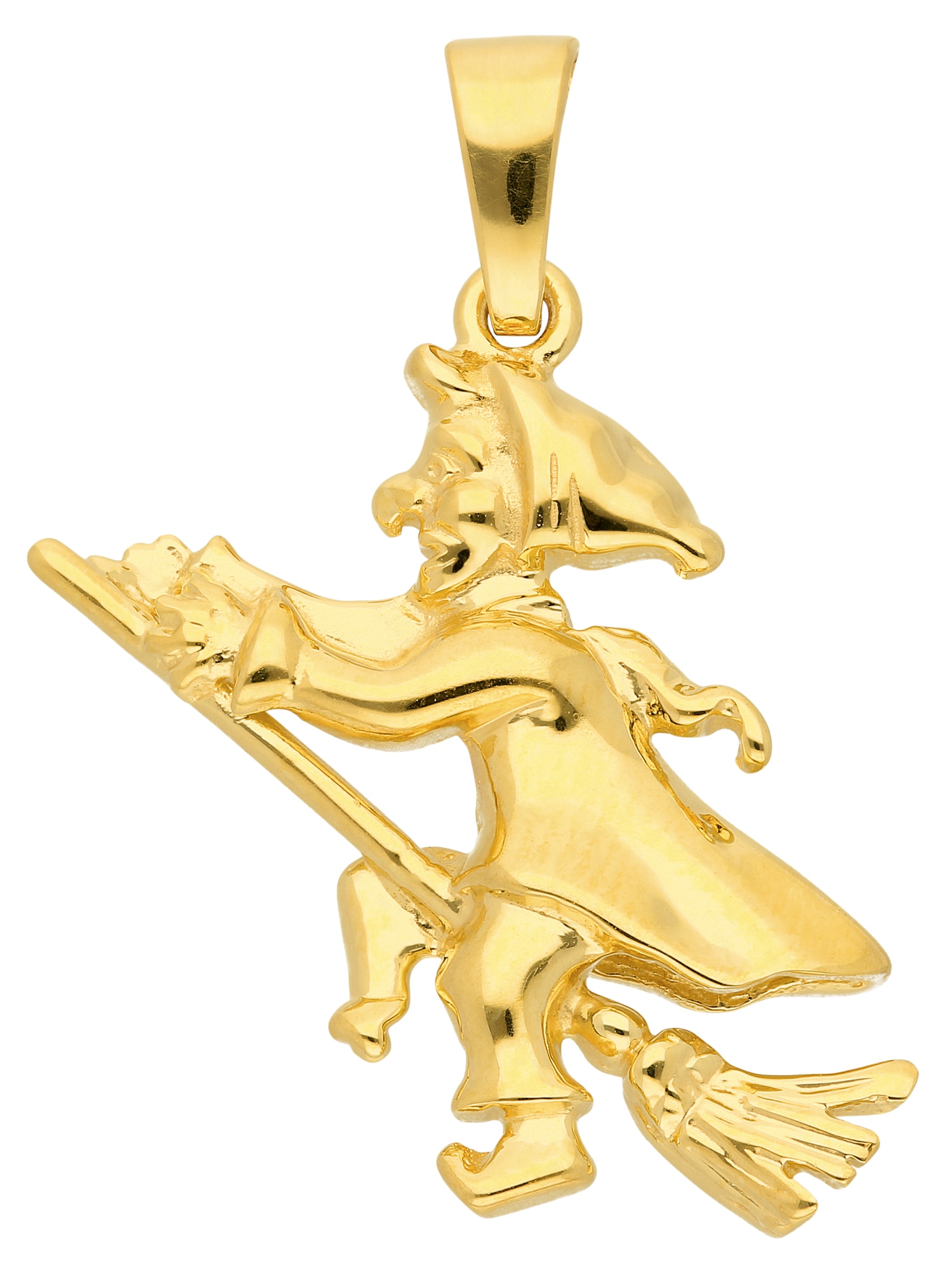 Adelia´s Kettenanhänger »333 Gold Anhänger Hexe«, Goldschmuck für Damen