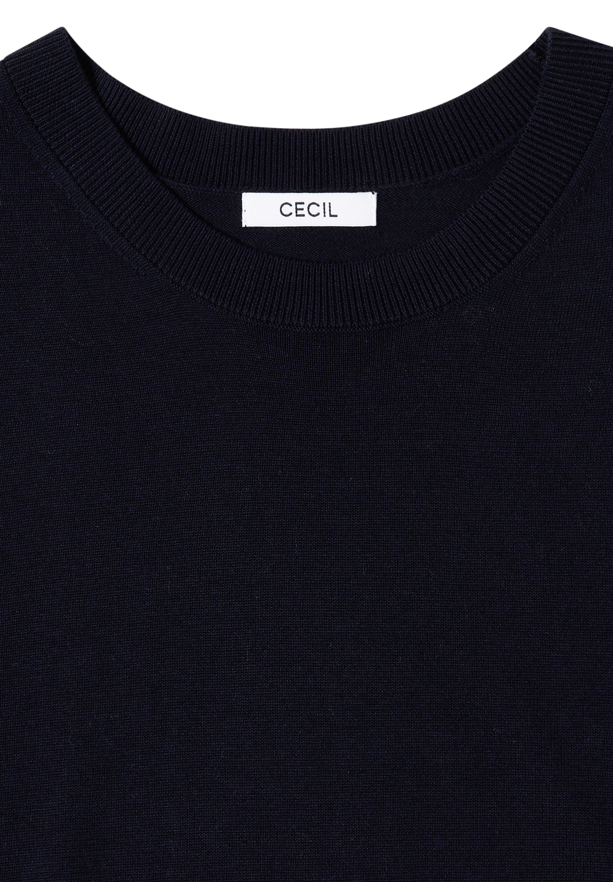 Cecil Rundhalspullover aus Feinstrick