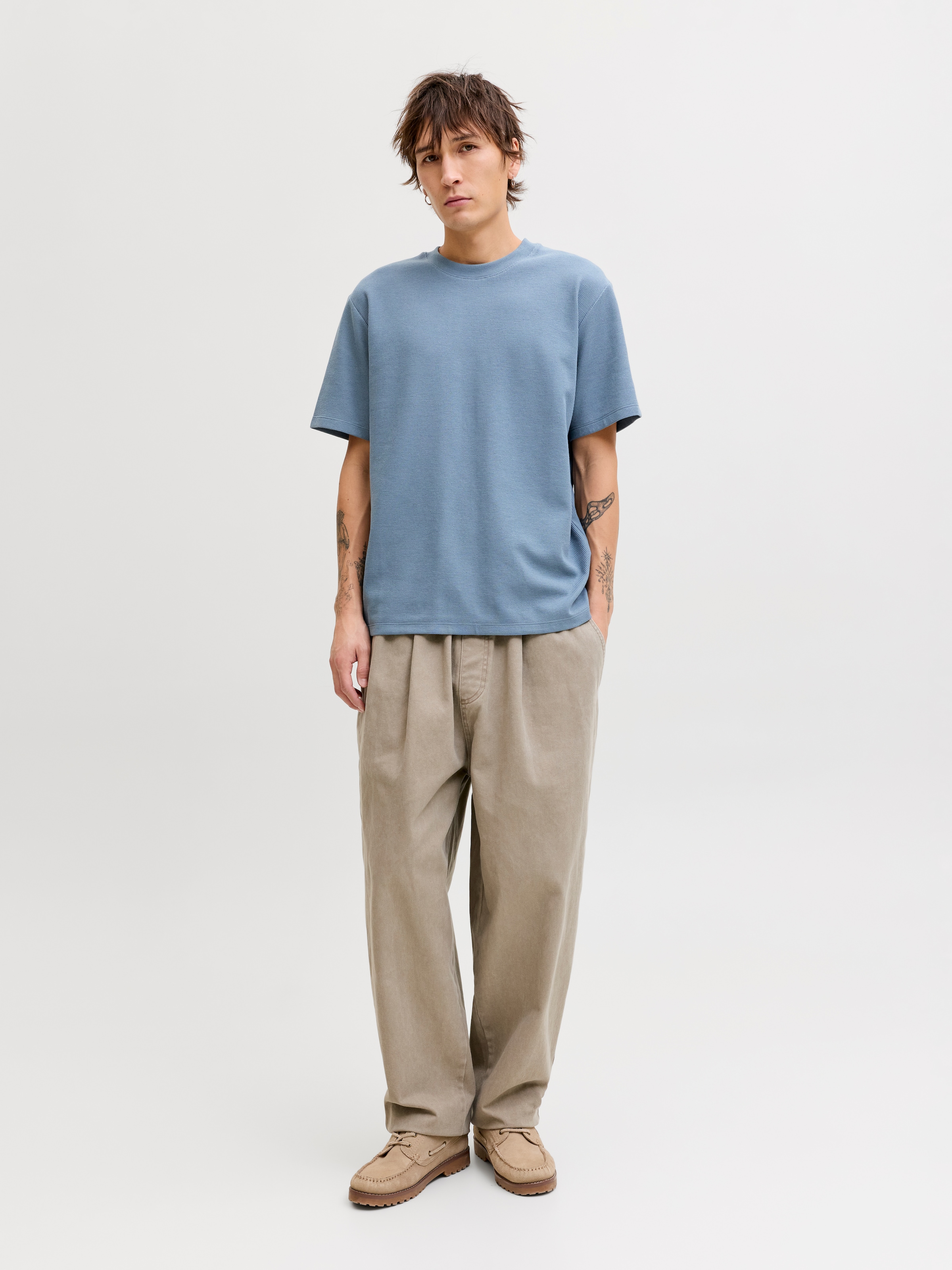 Jack & Jones JJEAUSTIN TEE SS NOOS T-Shirt Bleu Mirage L 5