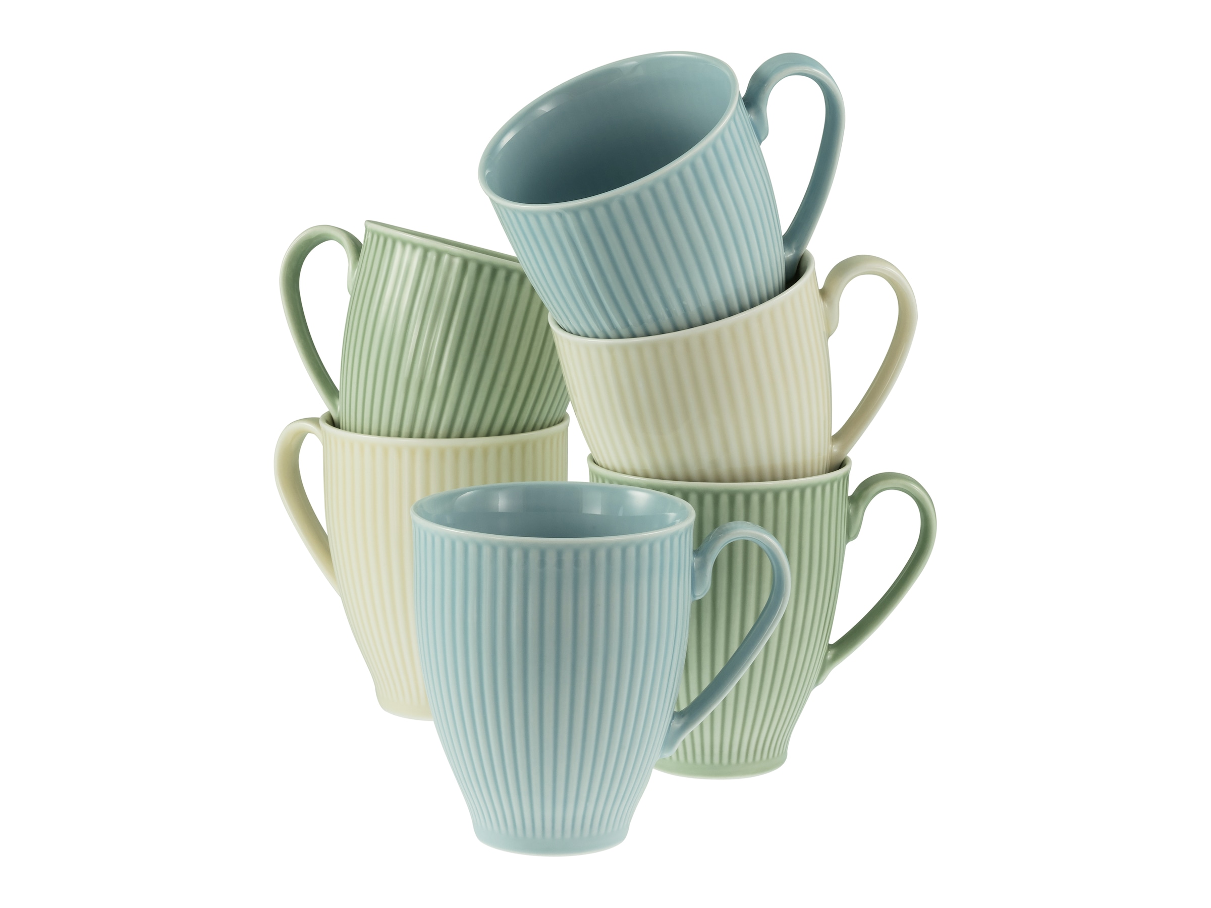 CreaTable Becher "Valencia Pastell, Kaffeebecher, 6-tlg." Elegant, Boho Chi günstig online kaufen