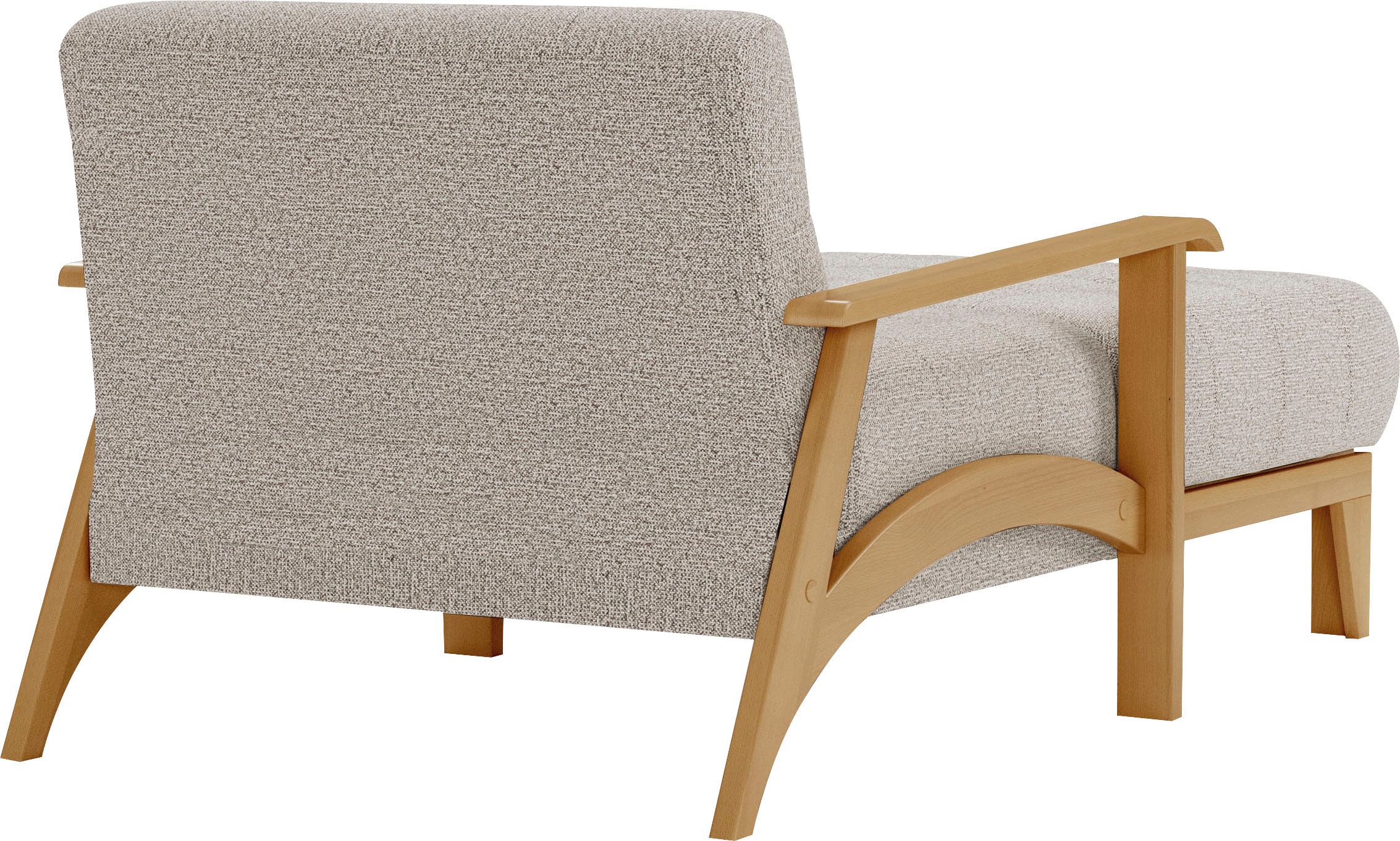 sit&more Recamiere »Billund«, Armlehnen aus eichefarbigem Buchenholz, verschiedene Bezüge und Farben