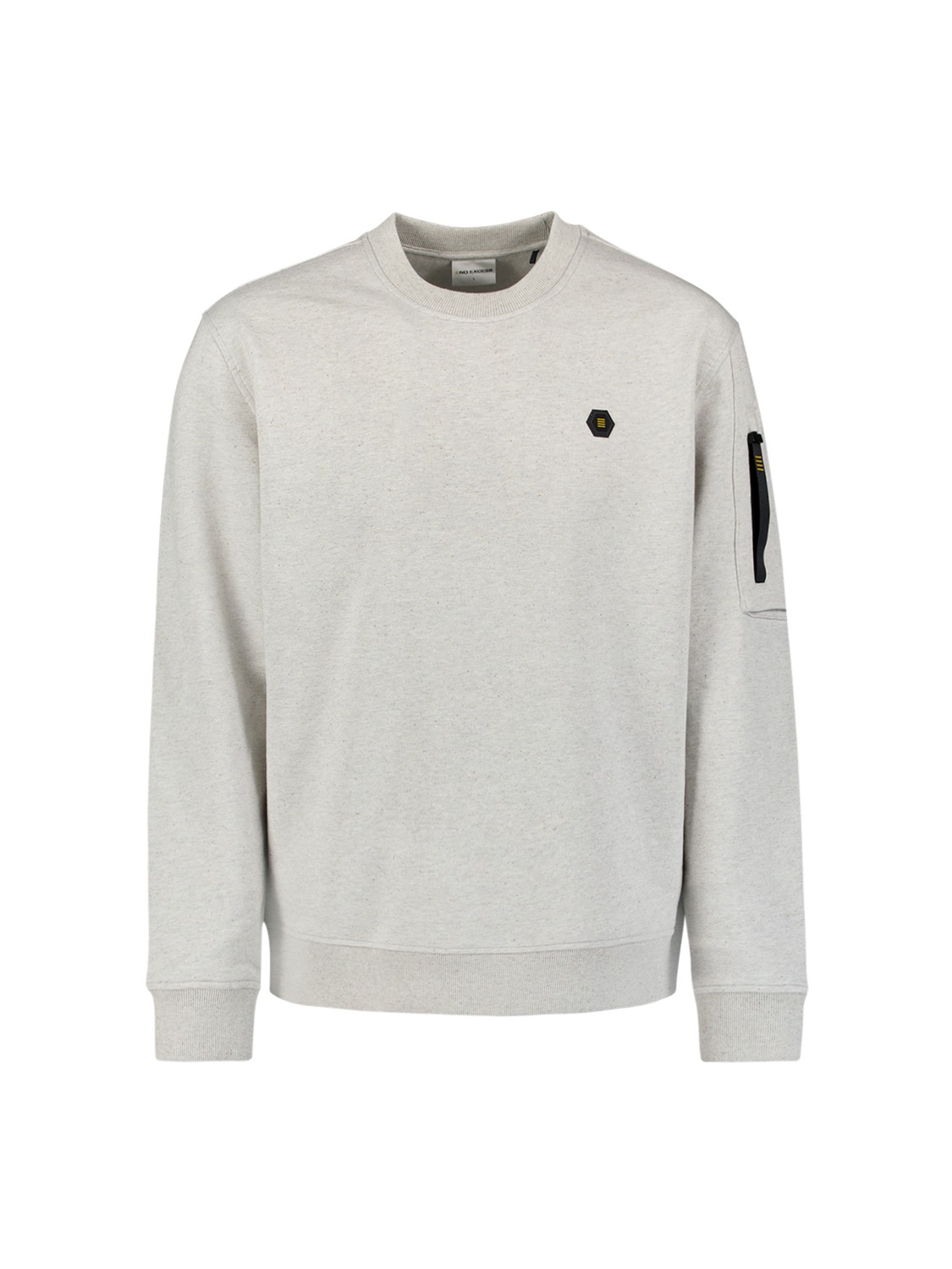 NO EXCESS Sweater »No Excess Rundhalspullover Sweater Crewneck Melange«