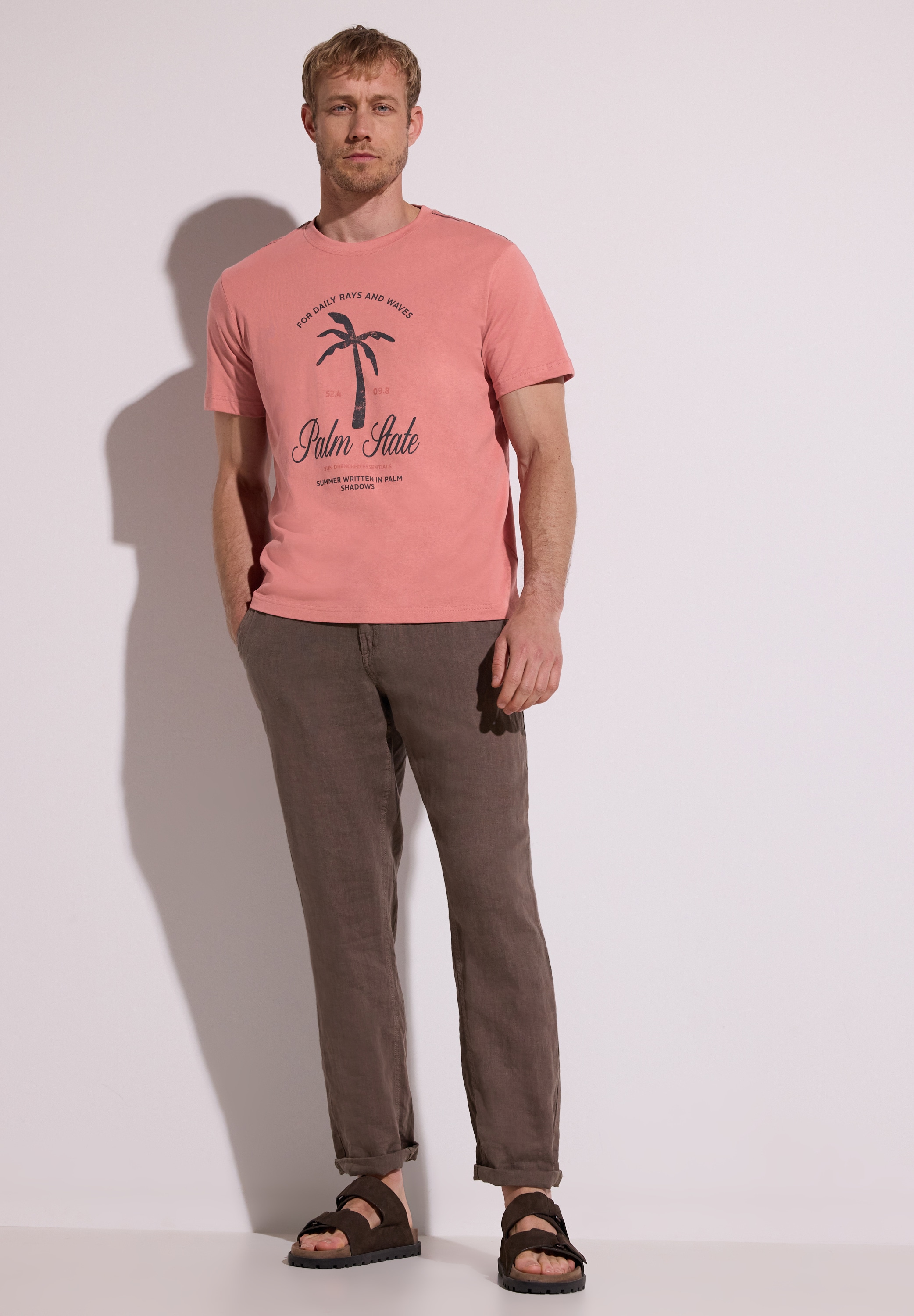 STREET ONE MEN T-Shirt mit Rundhalsausschnitt