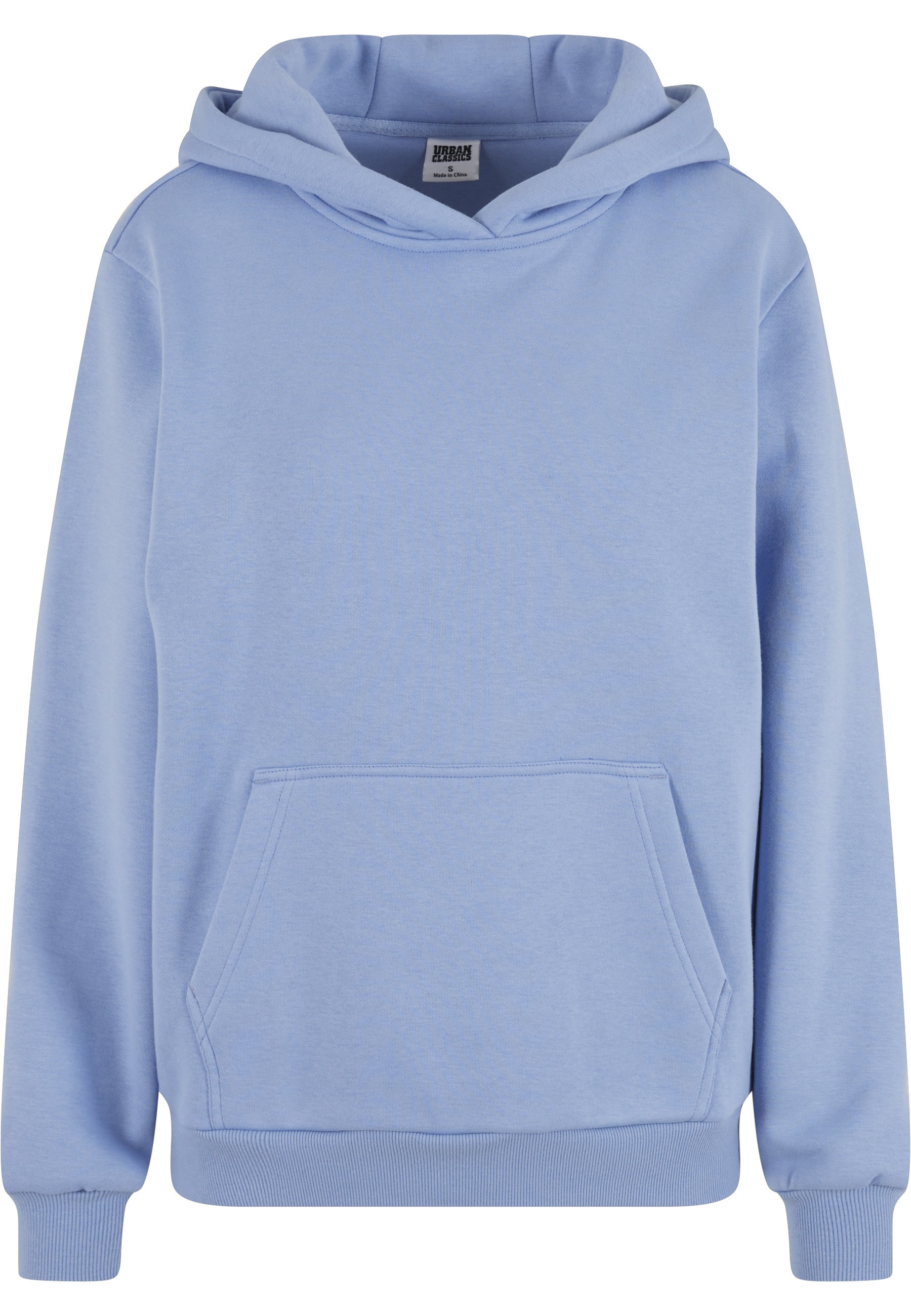 Urban Classics Sweat à Capuche Fluffy Powder Blue L Femme