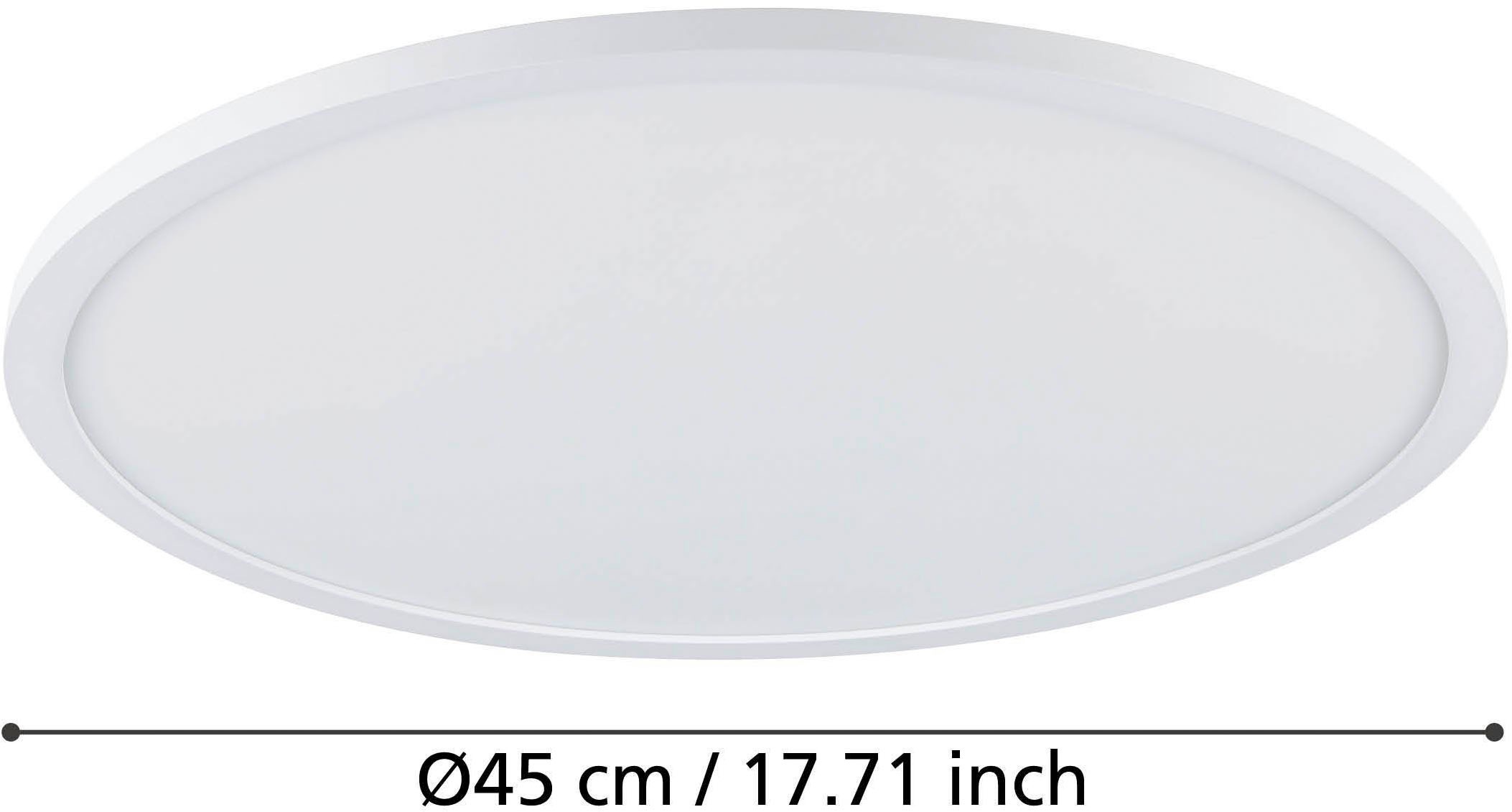 EGLO Deckenleuchte »Sarsina-Z Deckenlampe, ZigBee 3.0, Deckenlampe, Metall, Flurlampe« LED-Modul 1 Stk. Kaltweiß | Neutralweiß | Warmweiß Wand-/Deckenleuchte - H5,2 x Ø45 cm - weiß - 33,5W inkl.