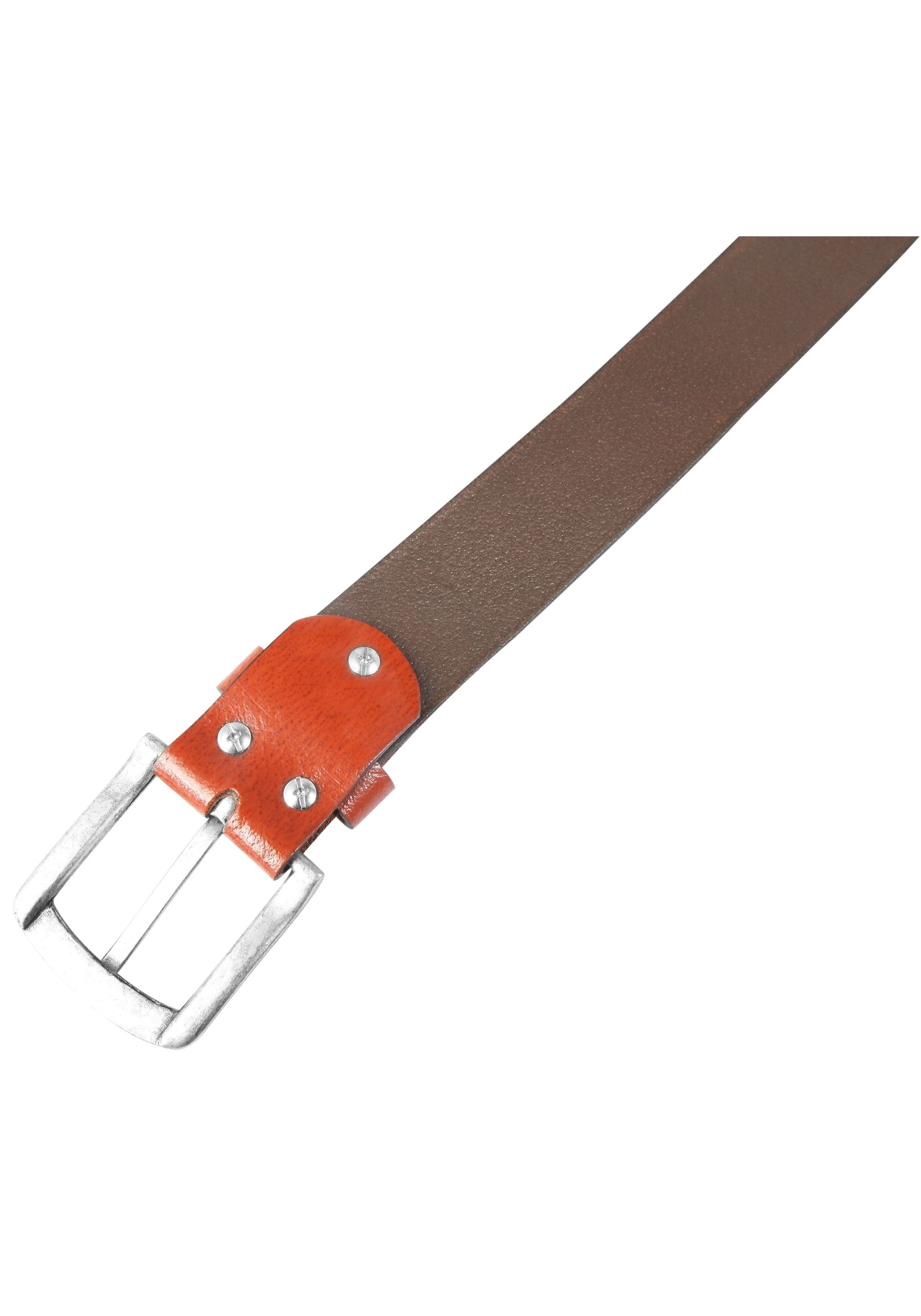 Leonardo Verrelli Ledergürtel »90 cm - 130 cm (Bundweite) in Cognac aus 100% Echtleder, kürzbar«