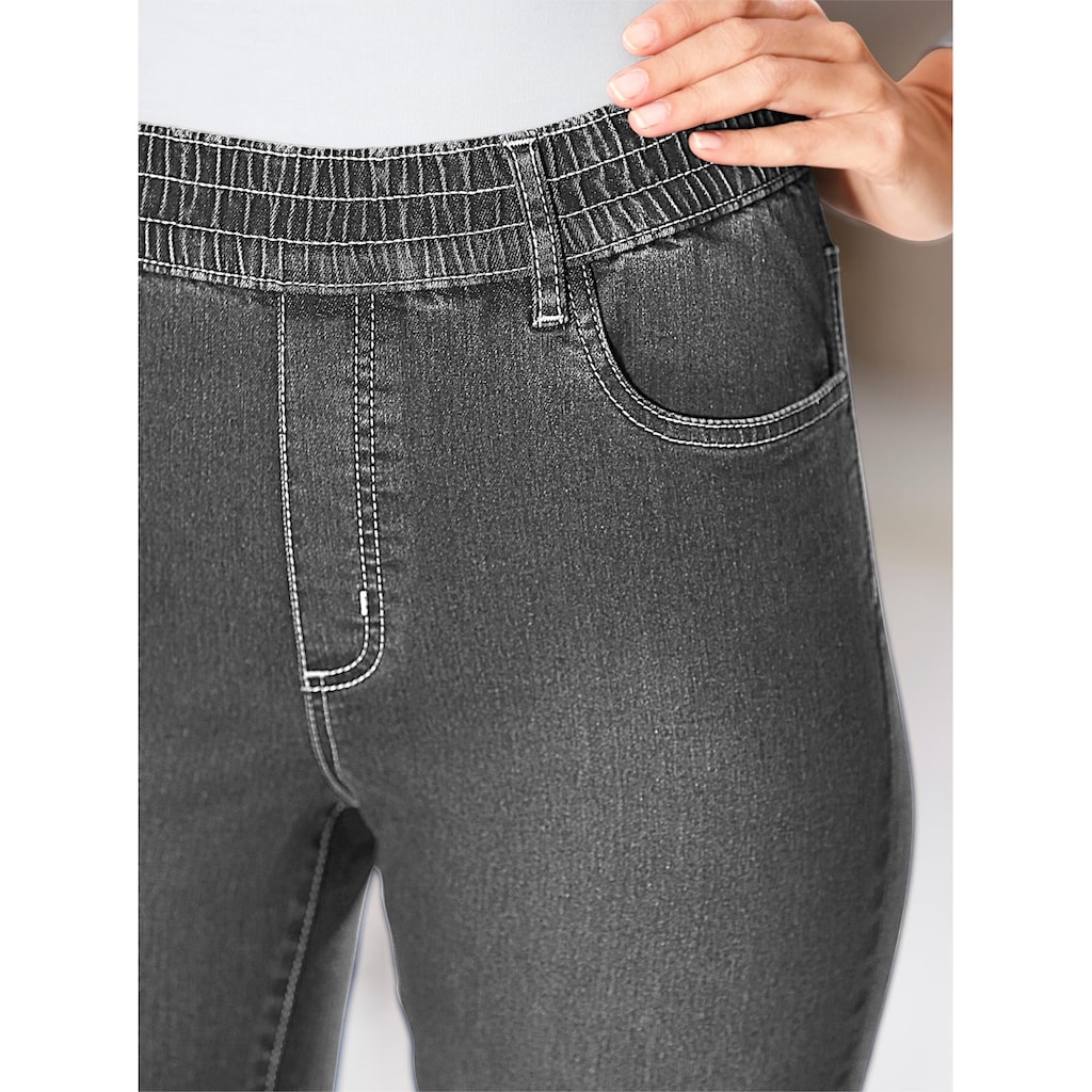 Classic Basics High-waist-Jeans, (1 tlg.)