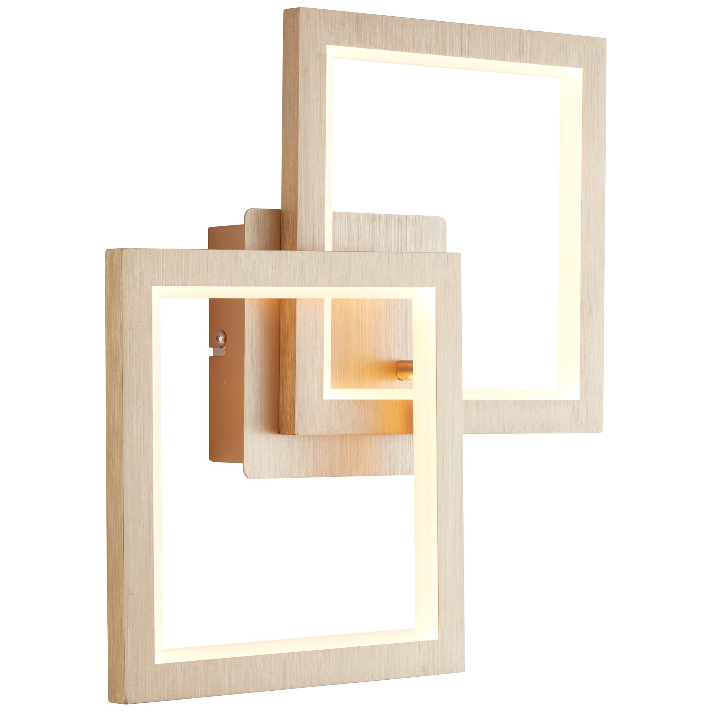 Brilliant LED Deckenleuchte »Gwyn«, 1 flammig, 44,5 cm Höhe, Metall/Kunststoff, aluminium/gold