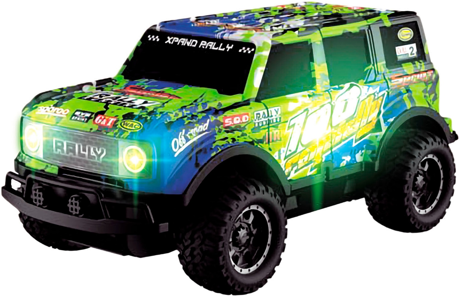 Dickie Toys RC-Auto »RC Glow Rally Truck«, mit Licht und Gummireifen
