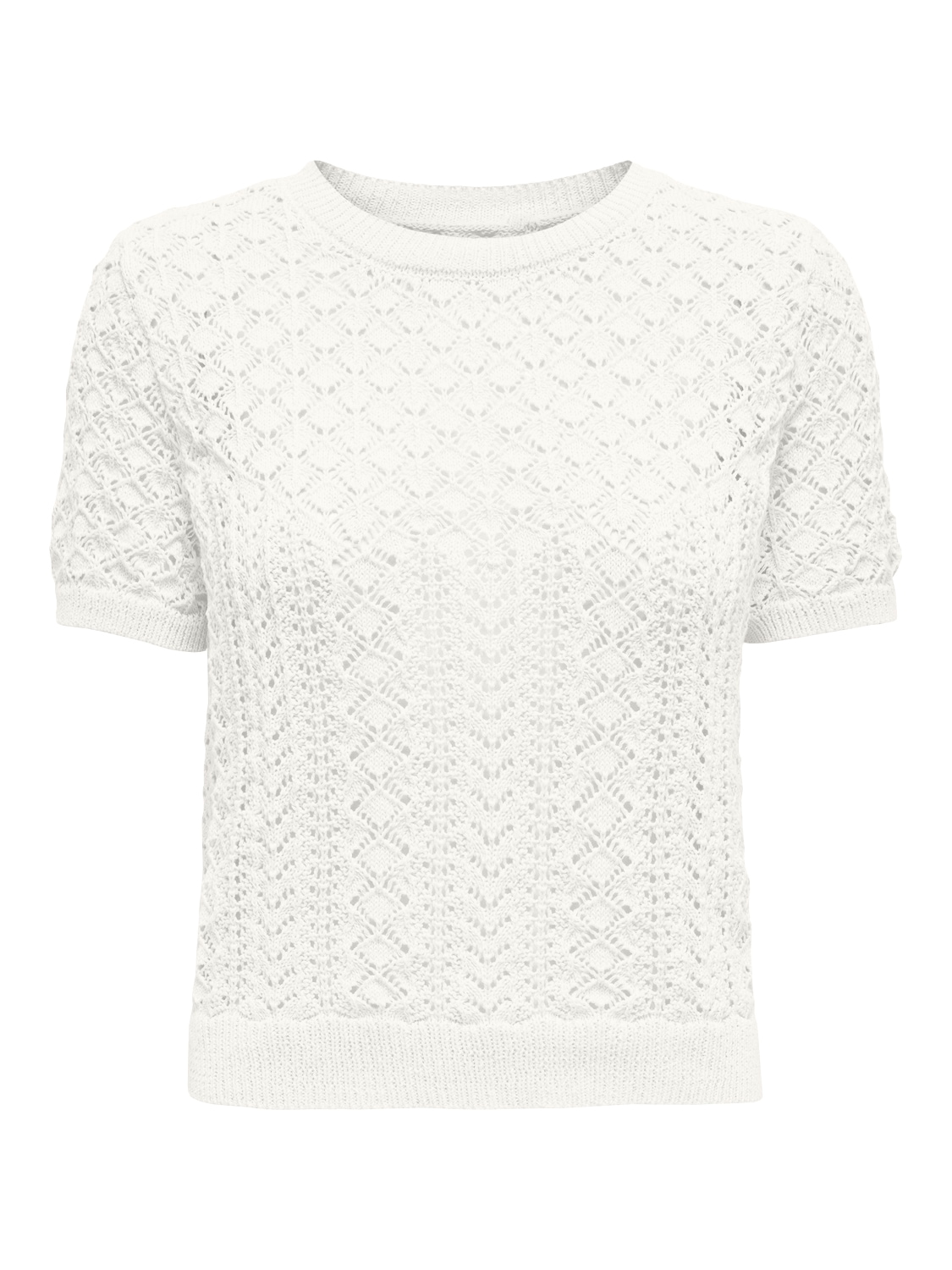 ONLY Kurzarmpullover »ONLSAGA LIFE SS O-NECK KNT NOOS« Baumwollmischung, regular fit
