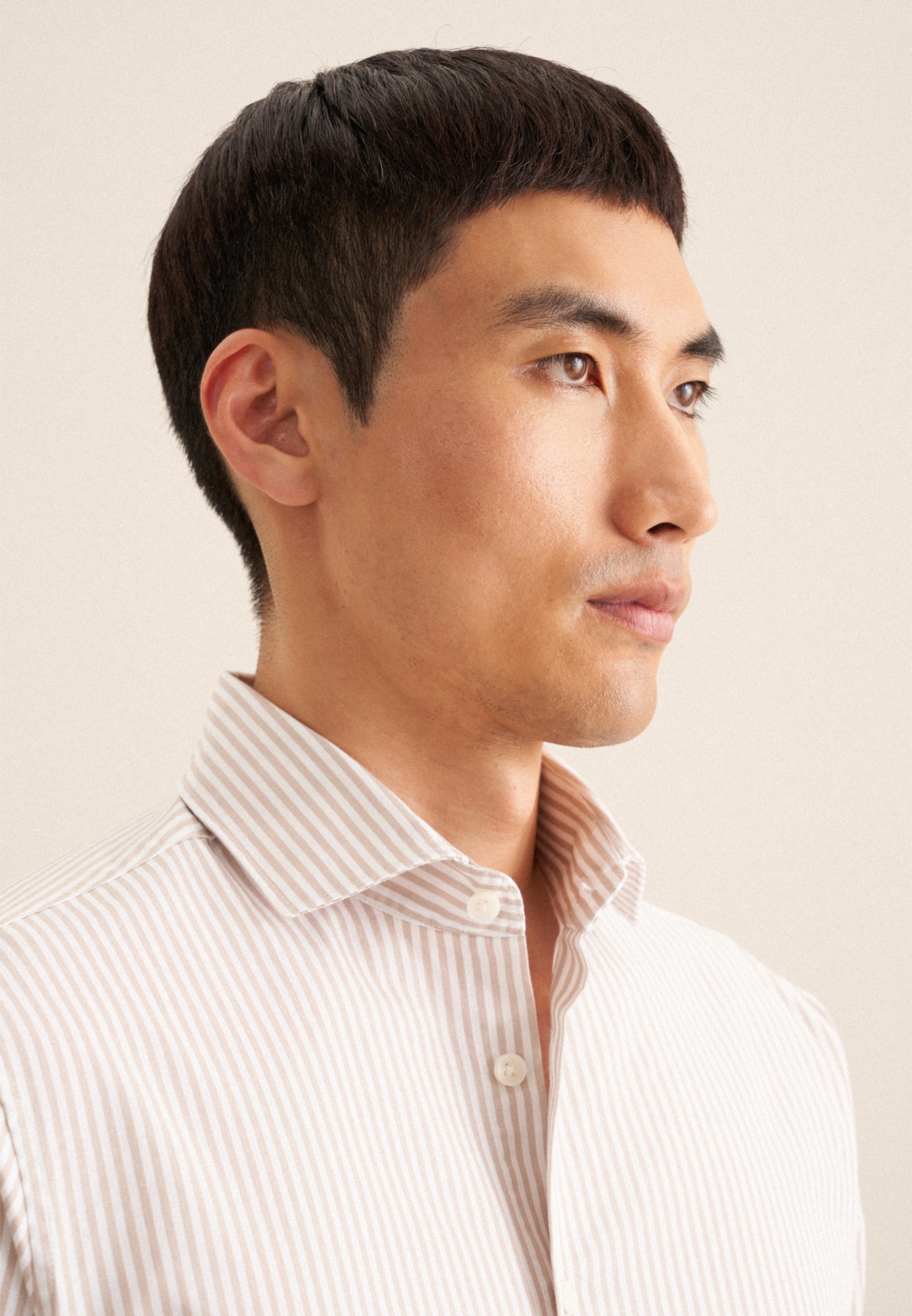 Thumbnail - seidensticker Businesshemd "Schwarze Rose" Regular 1/1 Kentkragen Streifen