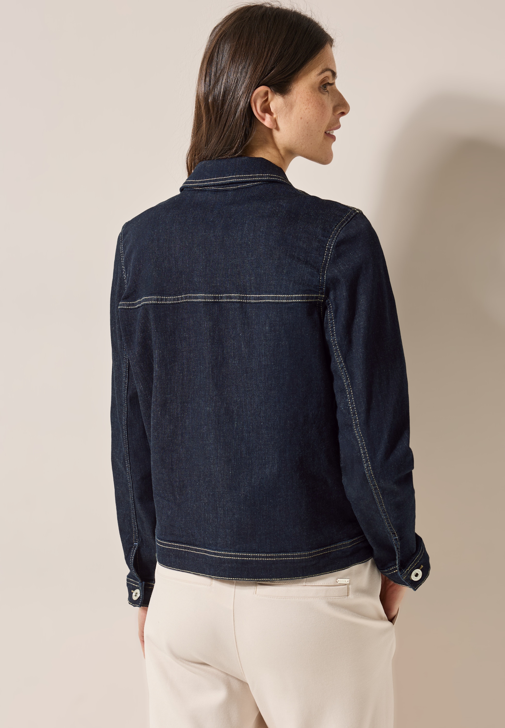 Cecil Jeansjacke, ohne Kapuze, aus Baumwolle mit Stretchanteil