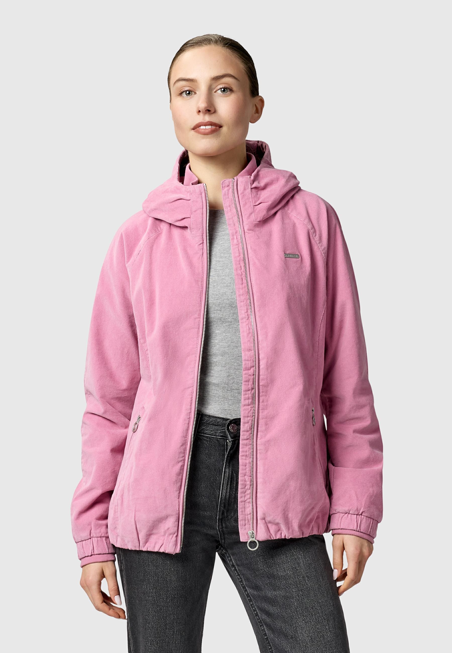 Ragwear Bomberjacke »Dizzie Cordy YOUMODO« mit Kapuze Cordjacke mit verstellbarer Kapuze