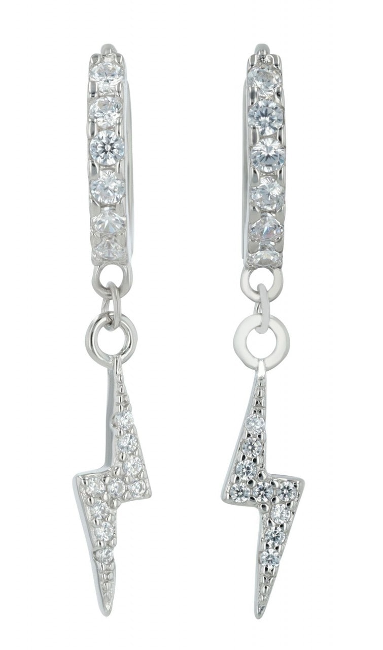 Adelia´s Paar Ohrhänger »Damen Ohrhänger aus 925 Sterling Silber und Zirkonia Ø 8 mm«