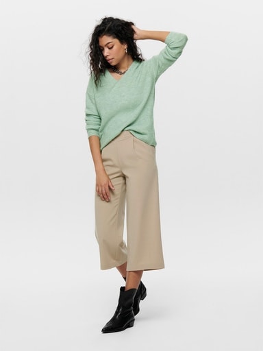 ONLY V-Ausschnitt-Pullover »ONLCAMILLA V-NECK L/S PULLOVER KNT NOOS«