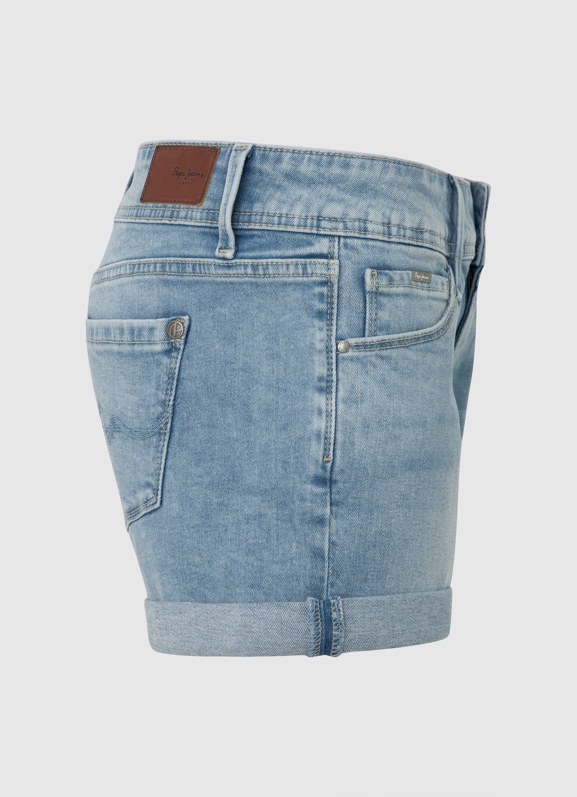 Pepe Jeans Jeansshorts, mit Umschlagsaum