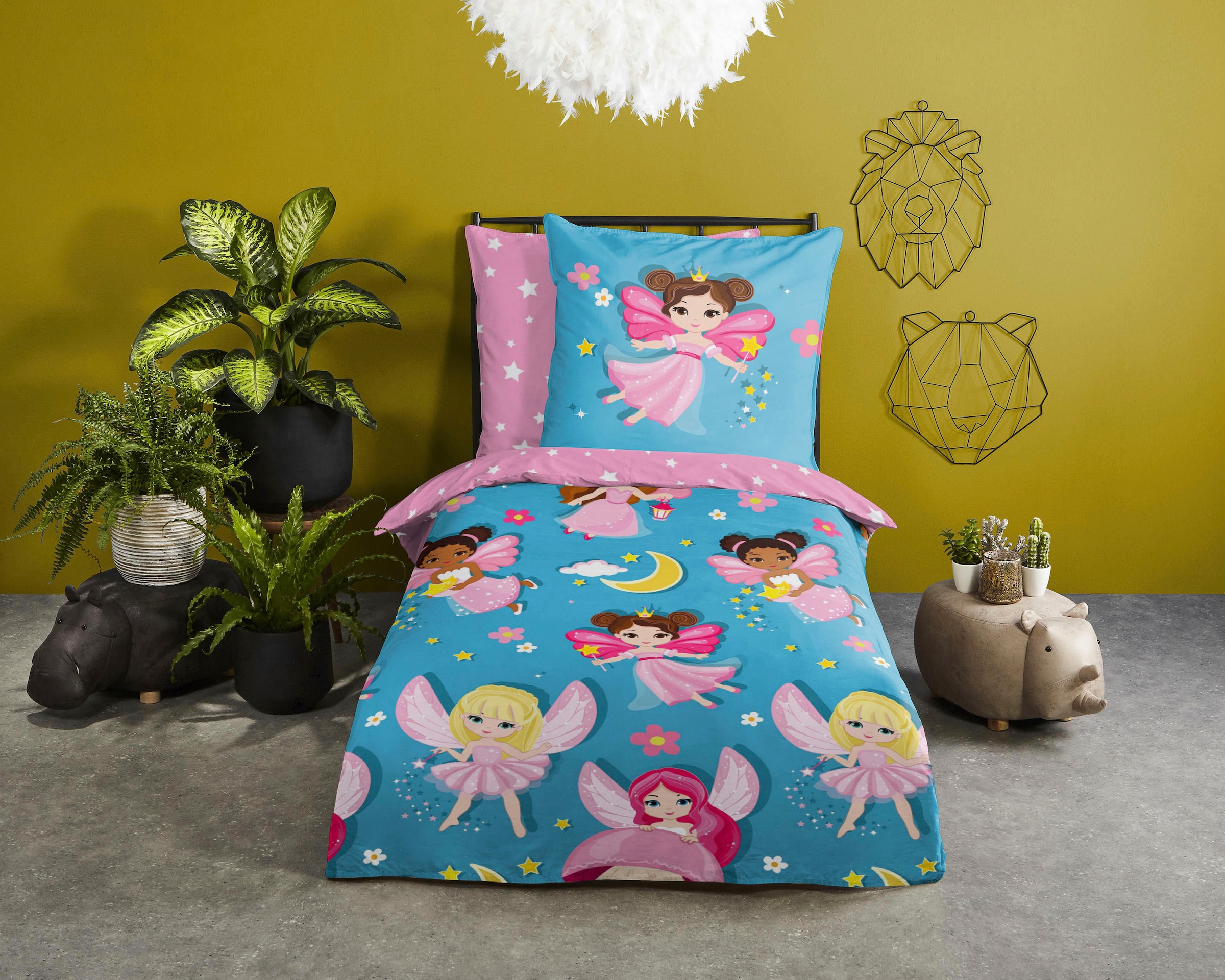 good morning Kinderbettwäsche "Fee" 2 Stk. tlg. Baumwolle, 135x200, Reißver günstig online kaufen