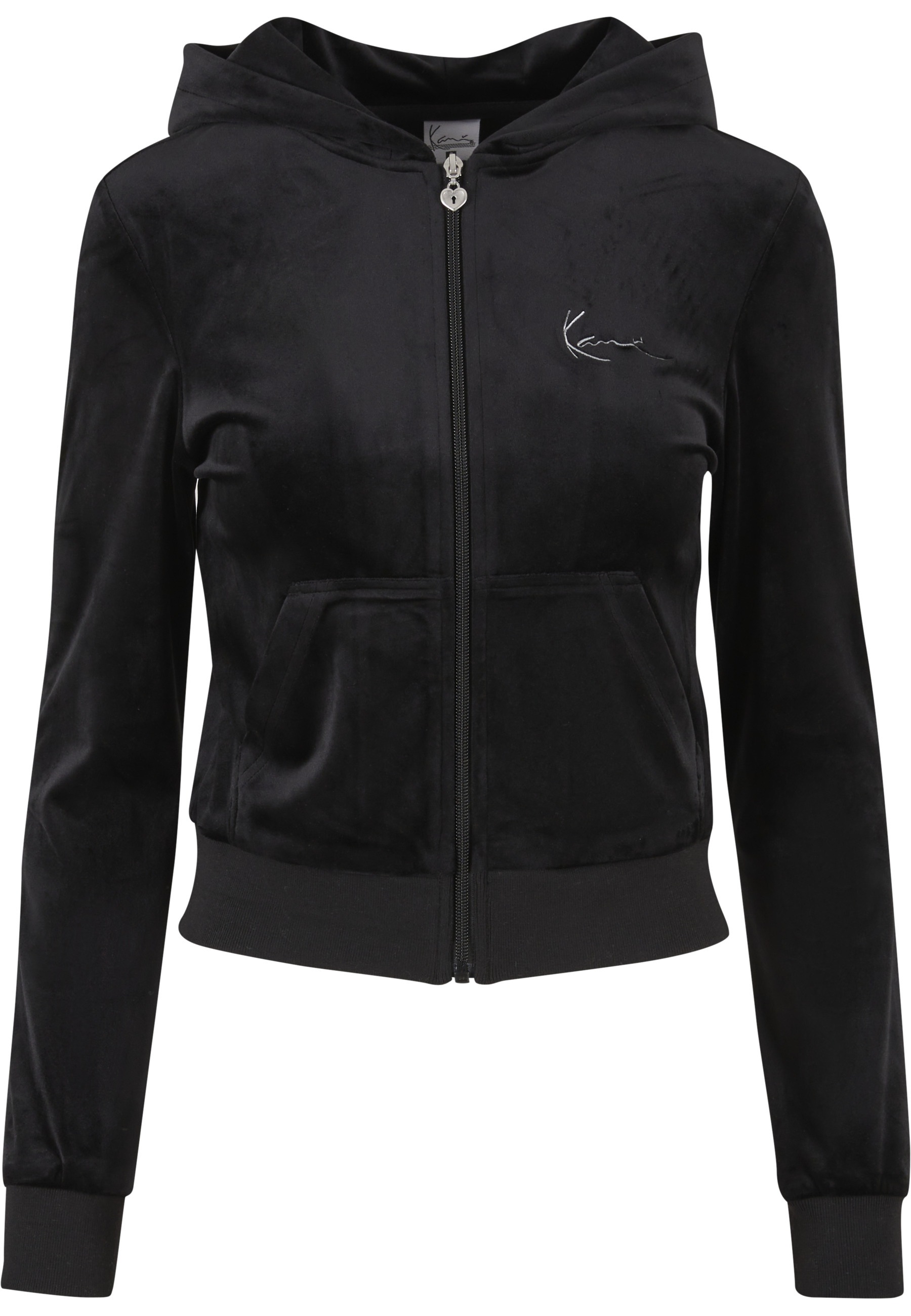 Karl Kani Sweatjacke "Karl Kani Signature Rhinestone Velours Tight Trackjacket"