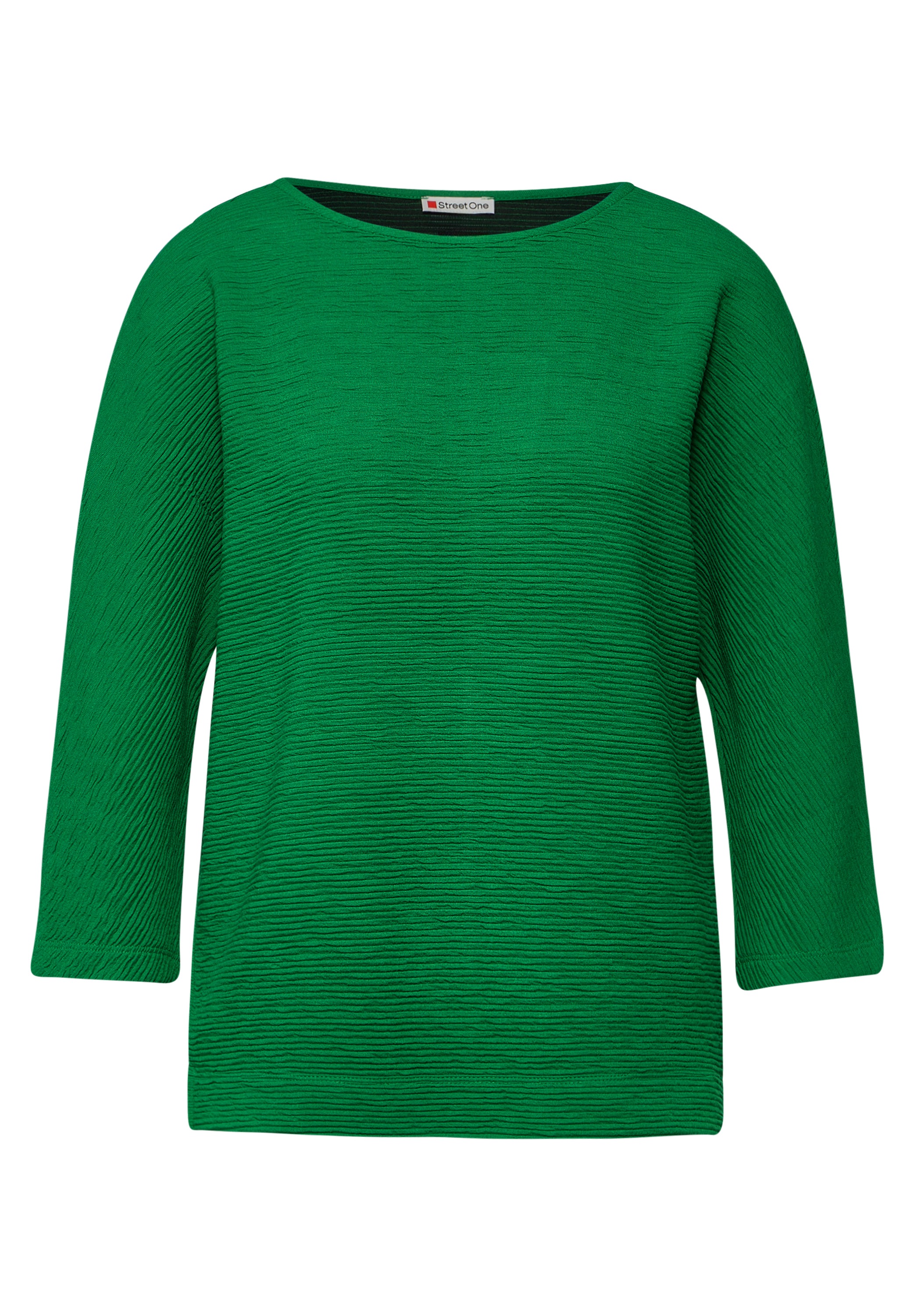 STREET ONE 3/4-Arm-Shirt, mit U-Boot-Ausschnitt