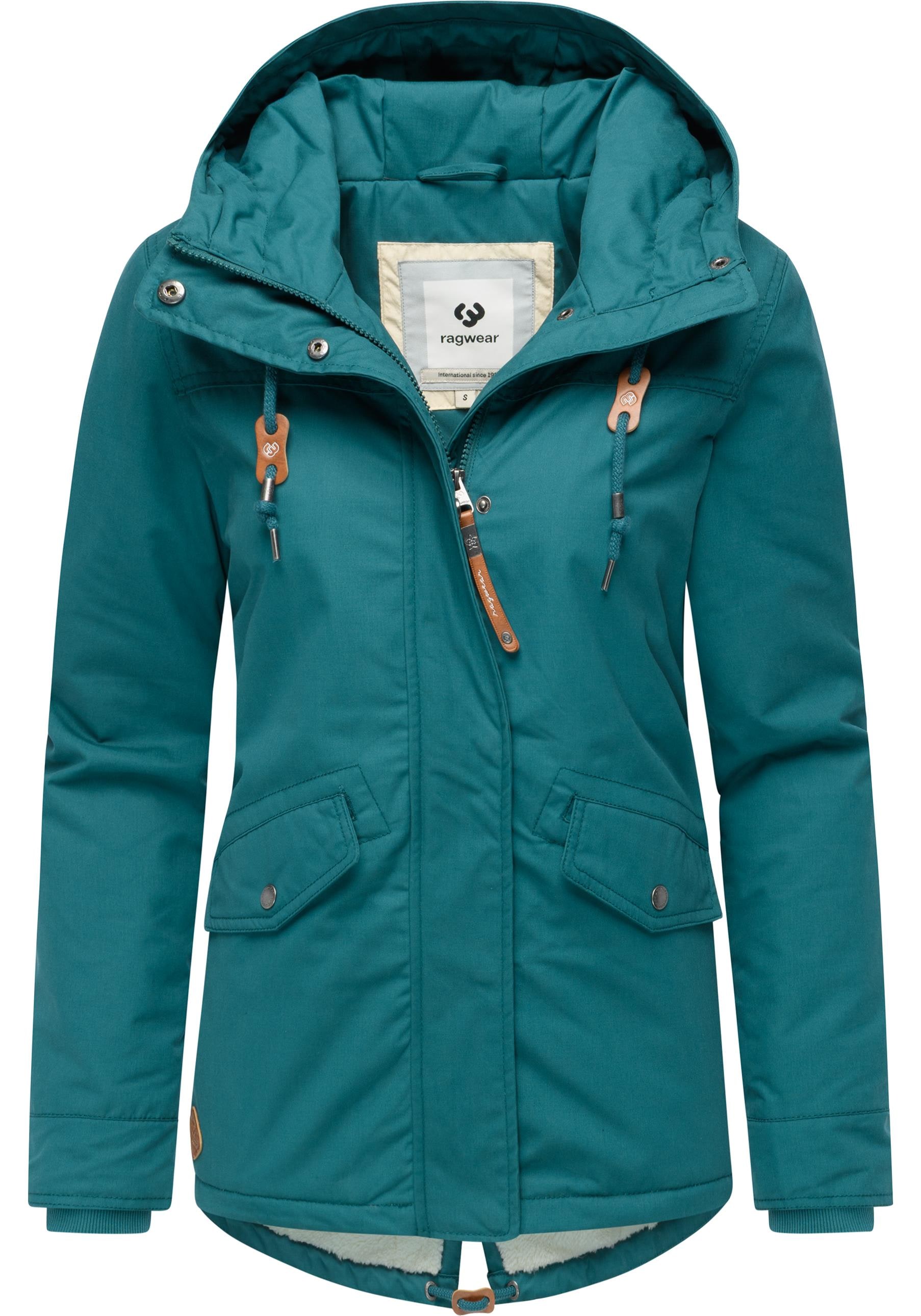 Ragwear Winterjacke »Parkker Warm YOUMODO«, mit Kapuze, Winter Parka mit kuscheligem Teddy-Innenfutter