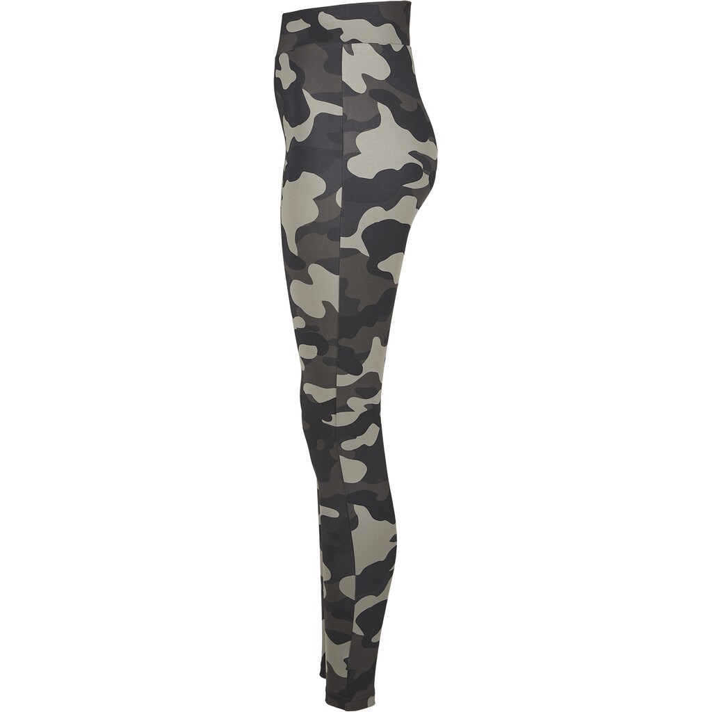 URBAN CLASSICS Leggings »Urban Classics Damen Ladies High Waist Camo Tech Leggings«, (1 tlg.)