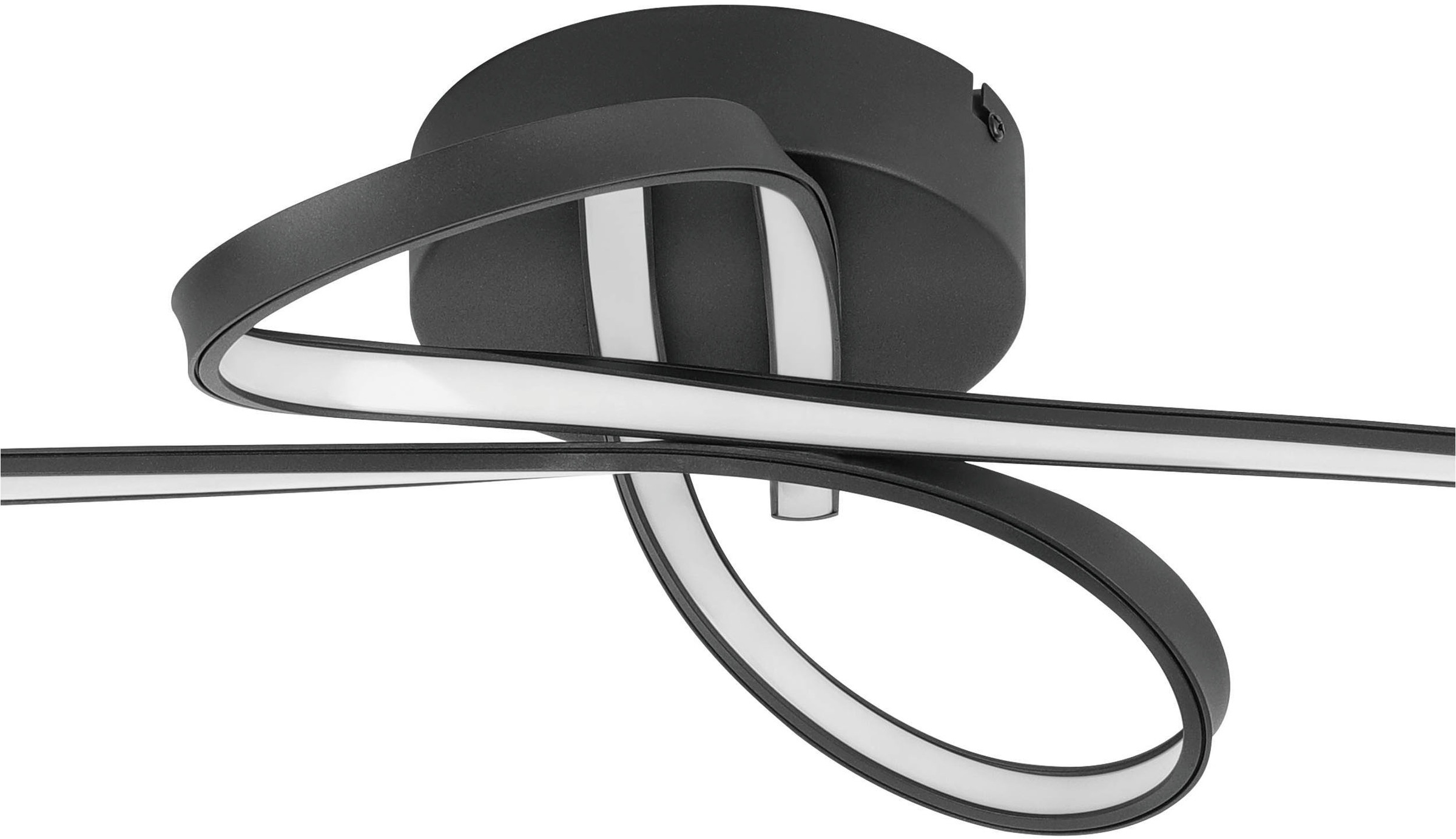 EGLO Deckenleuchte »Selvina 1 Deckenlampe, Aluminium. Stahl und Kunststoff, Flurlampe« LED-Modul 1 Stk. Warmweiß Deckenlampe 65 x 13 cm, Flurlampe, Küchenlampe, Wohnzimmerlampe