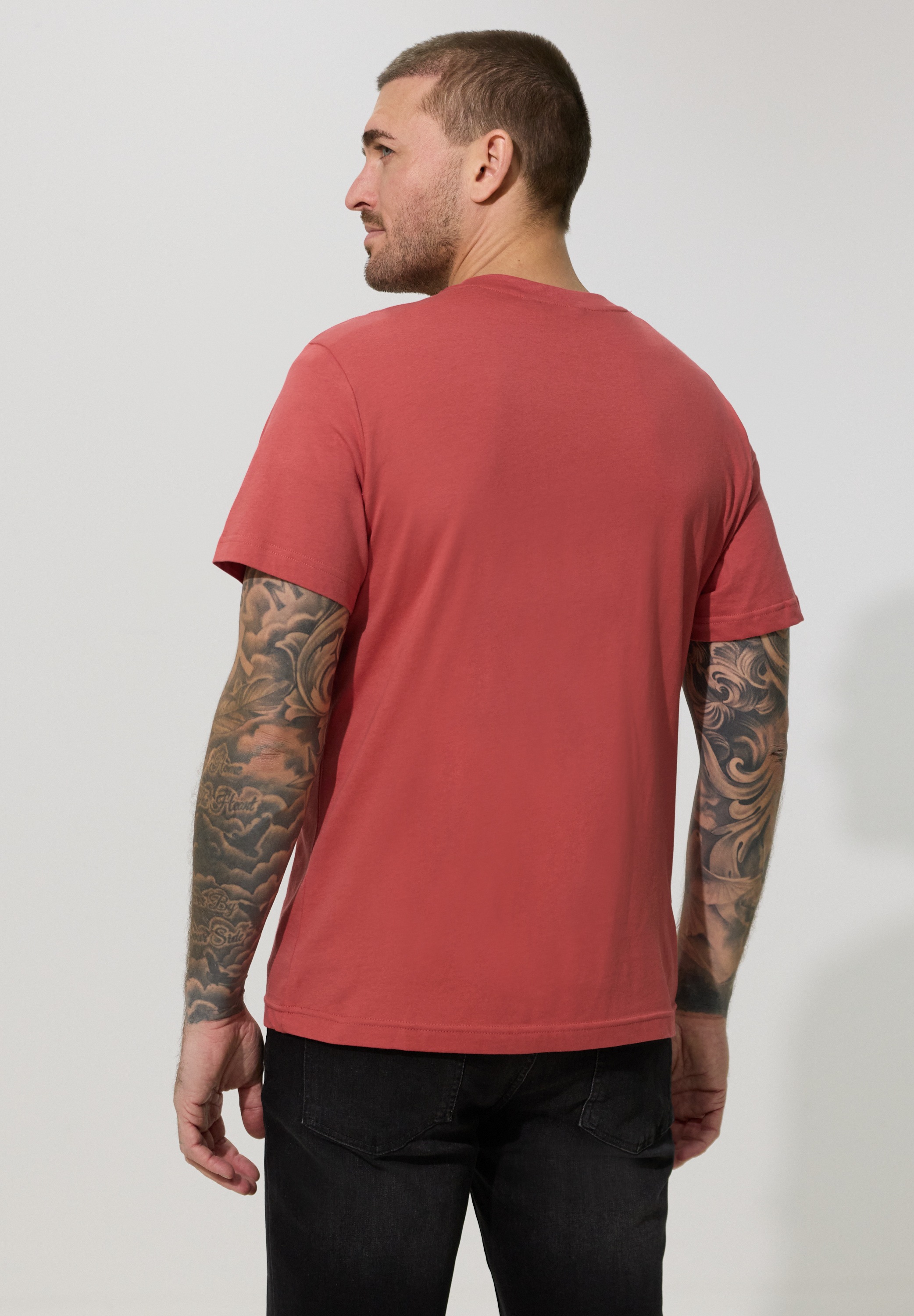STREET ONE MEN T-Shirt aus reiner Baumwolle