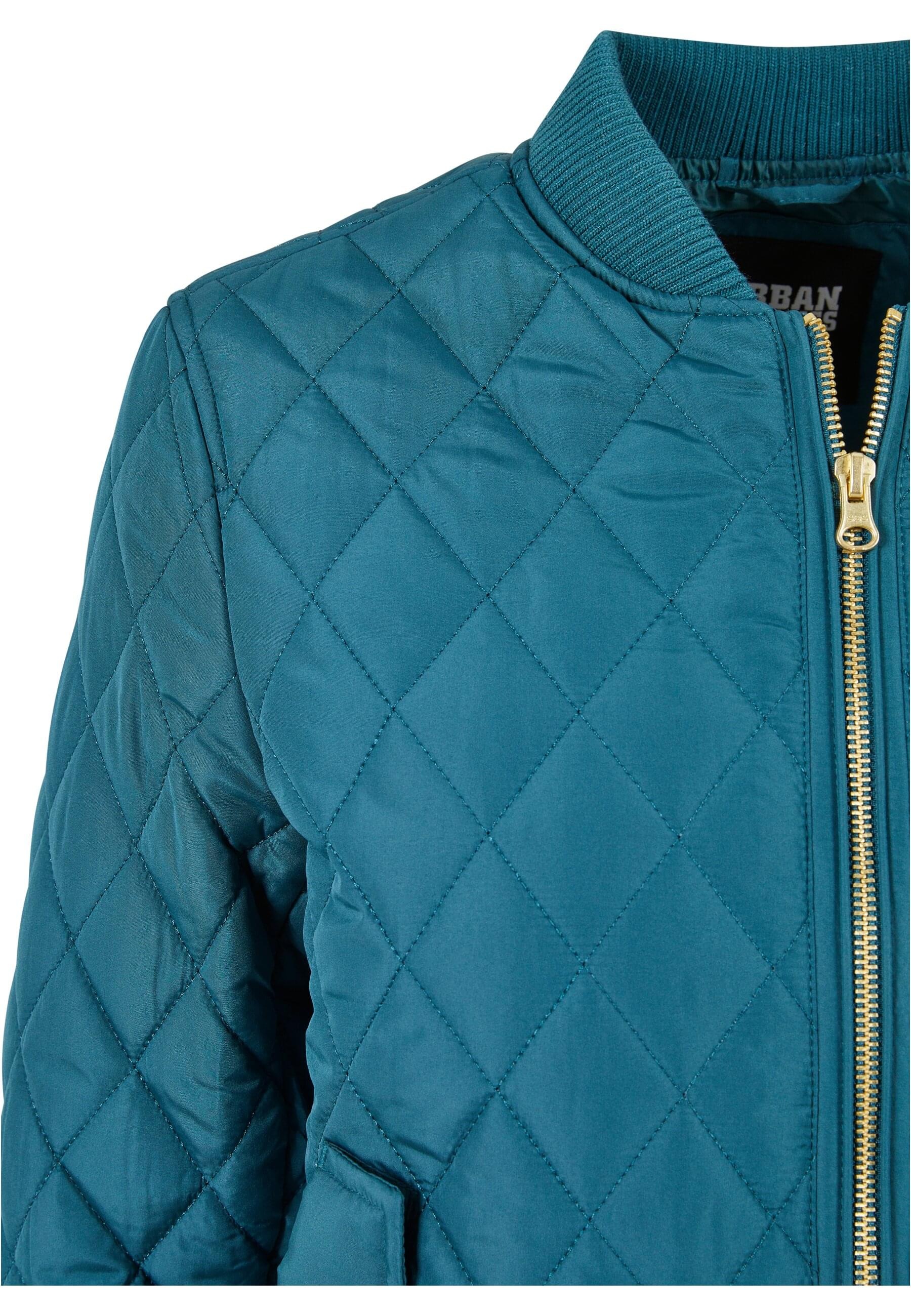 URBAN CLASSICS Allwetterjacke »Urban Classics Damen Ladies Diamond Quilt Nylon Jacket«, (1 St.), ohne Kapuze