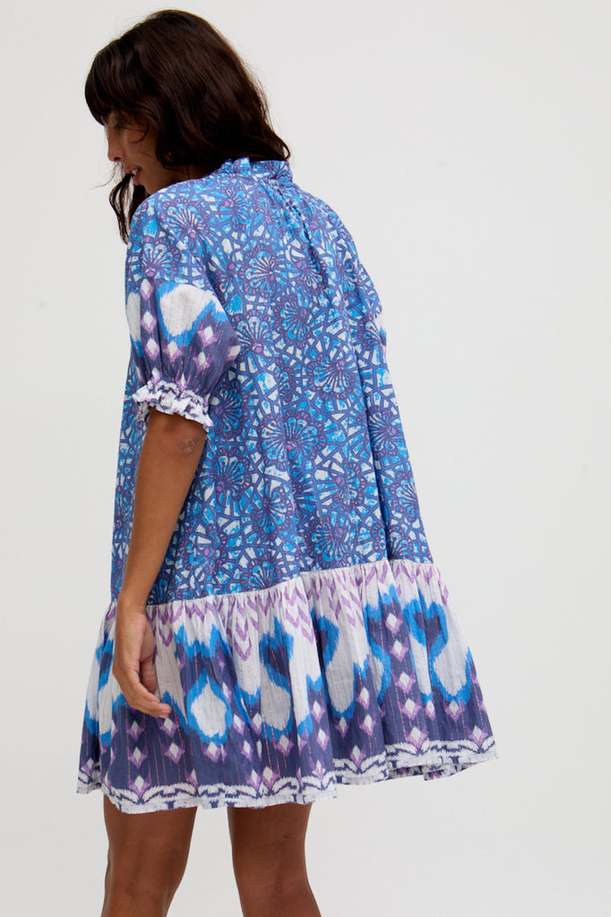 RAFFYA Midirock »Issabel All Over Embroidered Mini Skirt Damen«